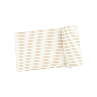 Swaddle Blanket - Stripe Oxford Tan