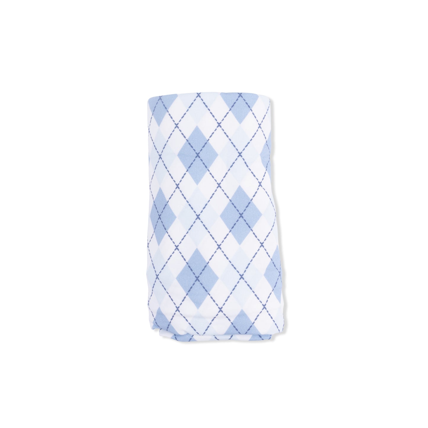 Blue Argyle - Swaddle Blanket-Angel Dear