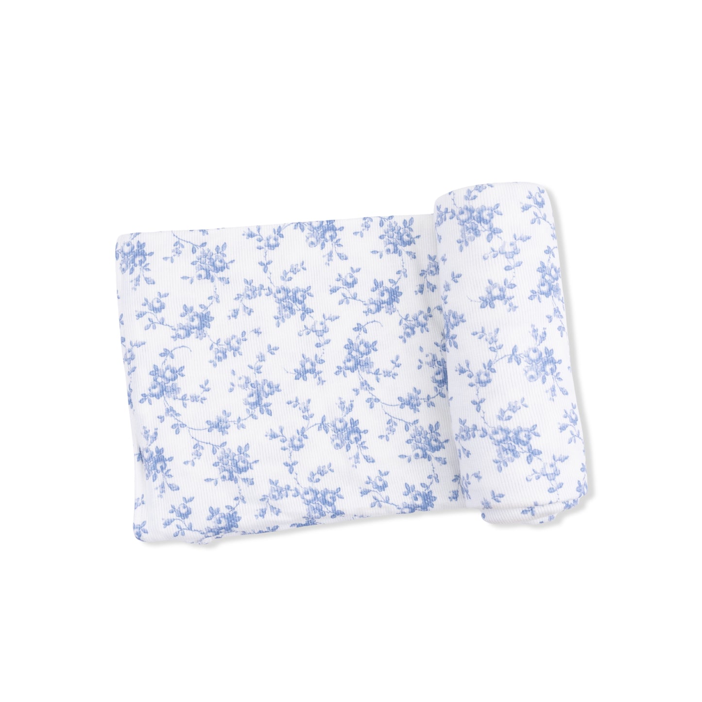 Baby Blue Vines Floral - Swaddle Blanket-Angel Dear