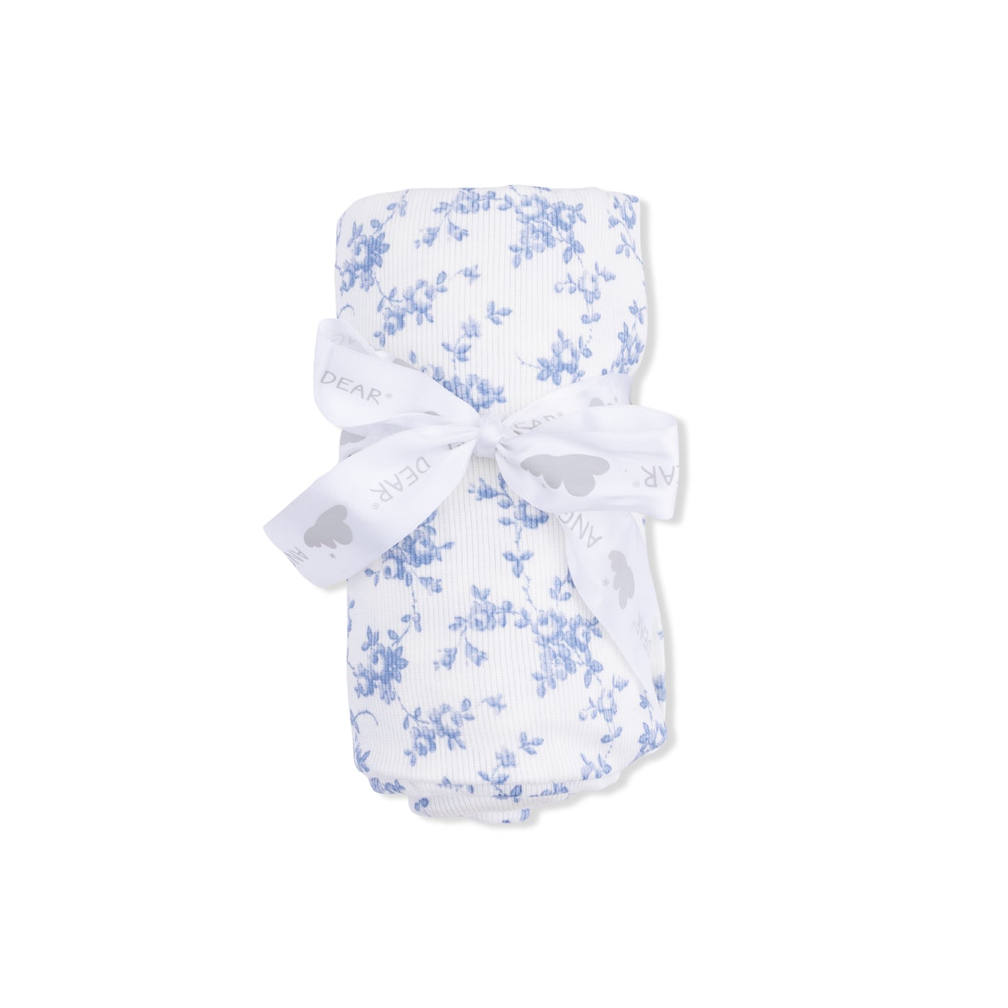 Baby Blue Vines Floral - Swaddle Blanket-Angel Dear