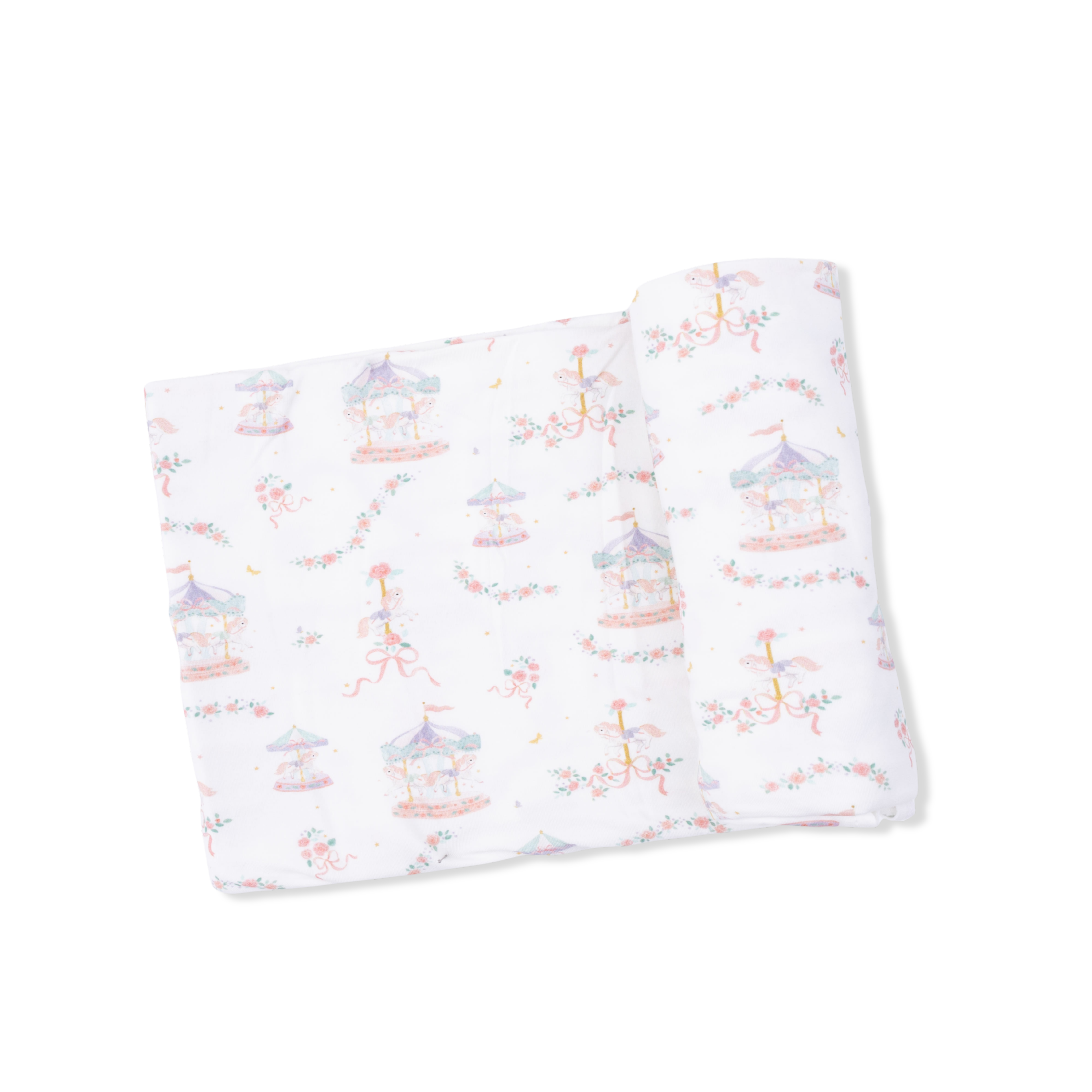 Carousel with Bows - Swaddle Blanket-Angel Dear