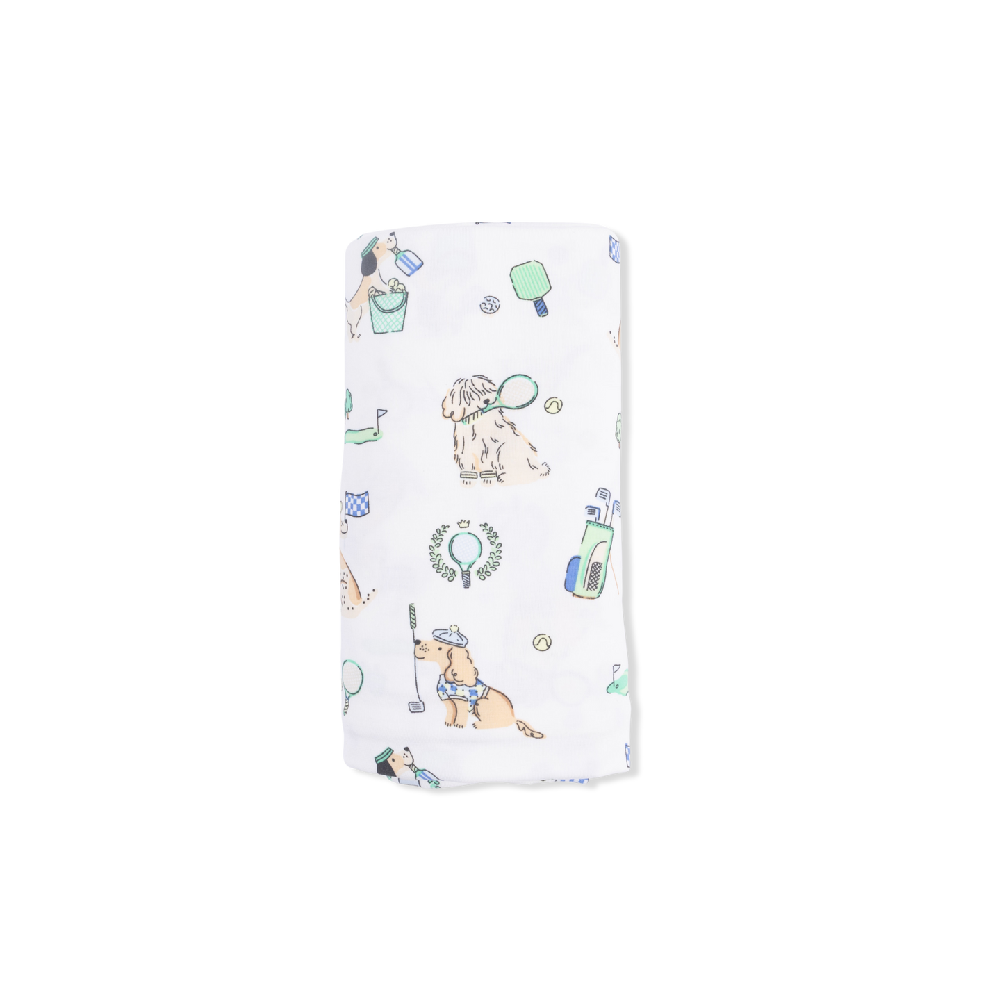 Country Club Dogs Neutral - Swaddle Blanket-Angel Dear