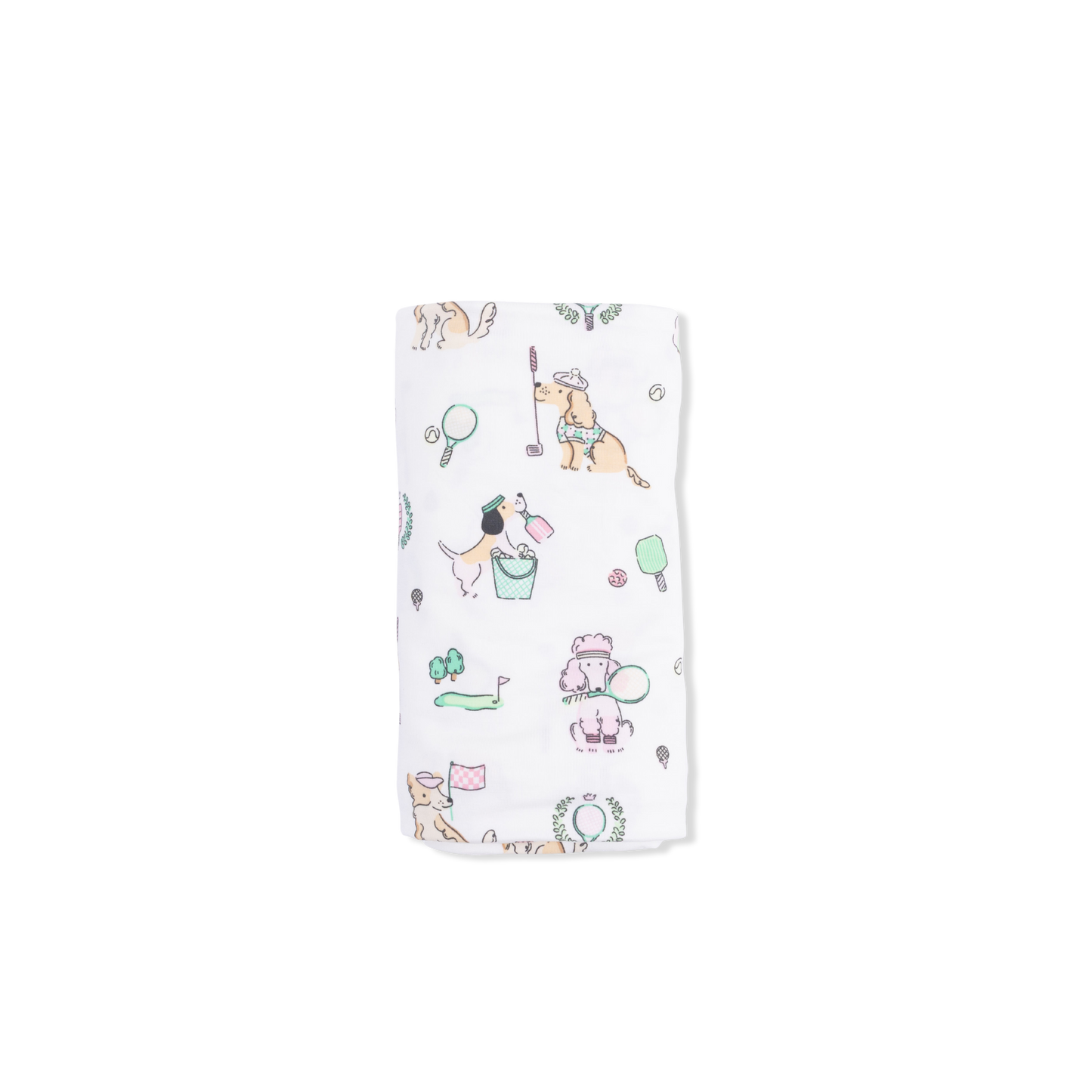 Country Club Dogs Pink - Swaddle Blanket-Angel Dear