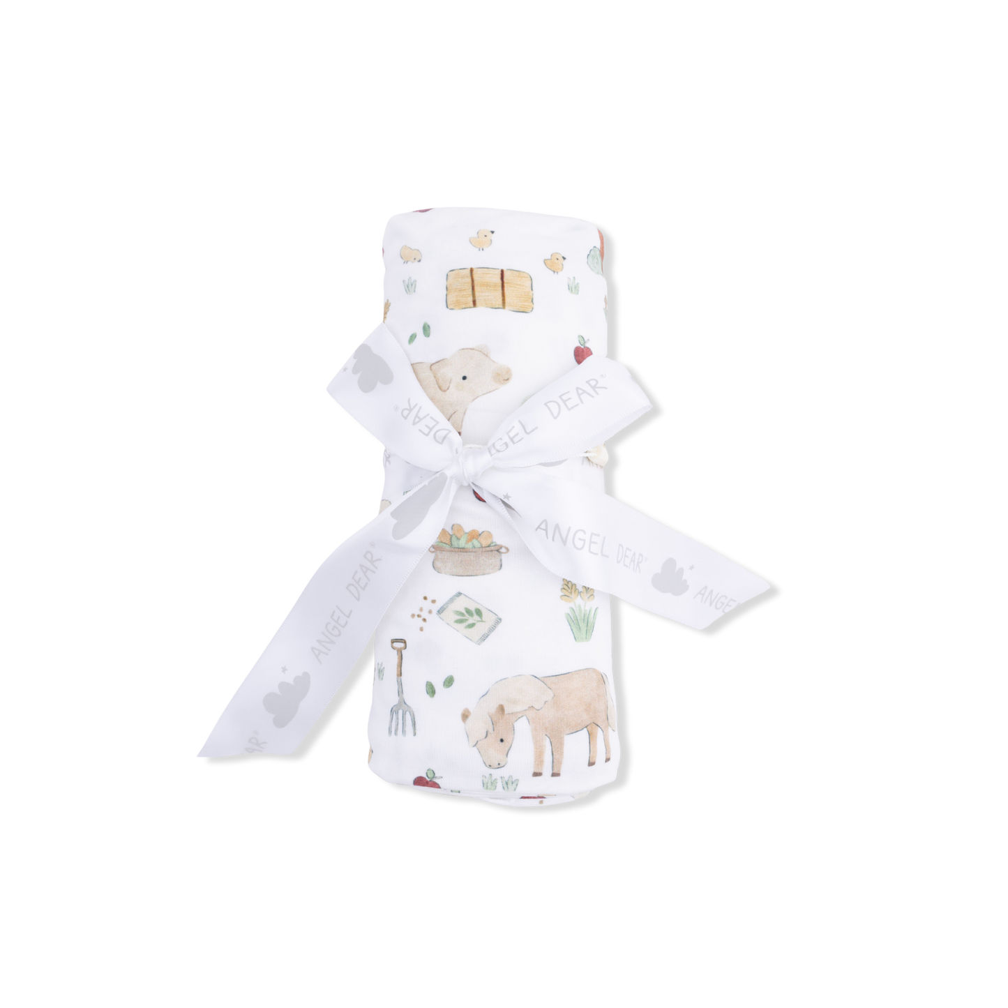 Cute Farm Animals Uni - Swaddle Blanket-Angel Dear
