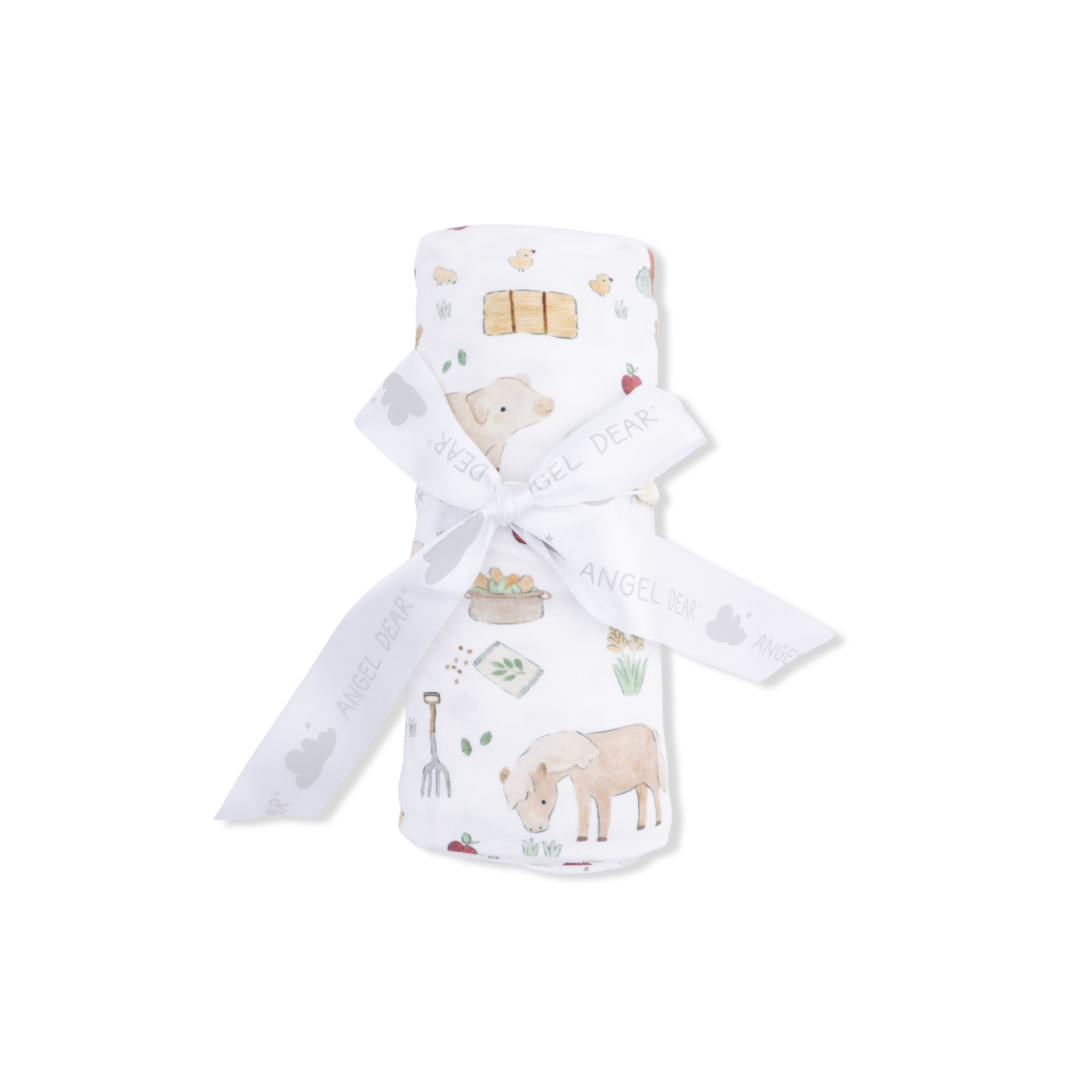Cute Farm Animals Uni - Swaddle Blanket-Angel Dear