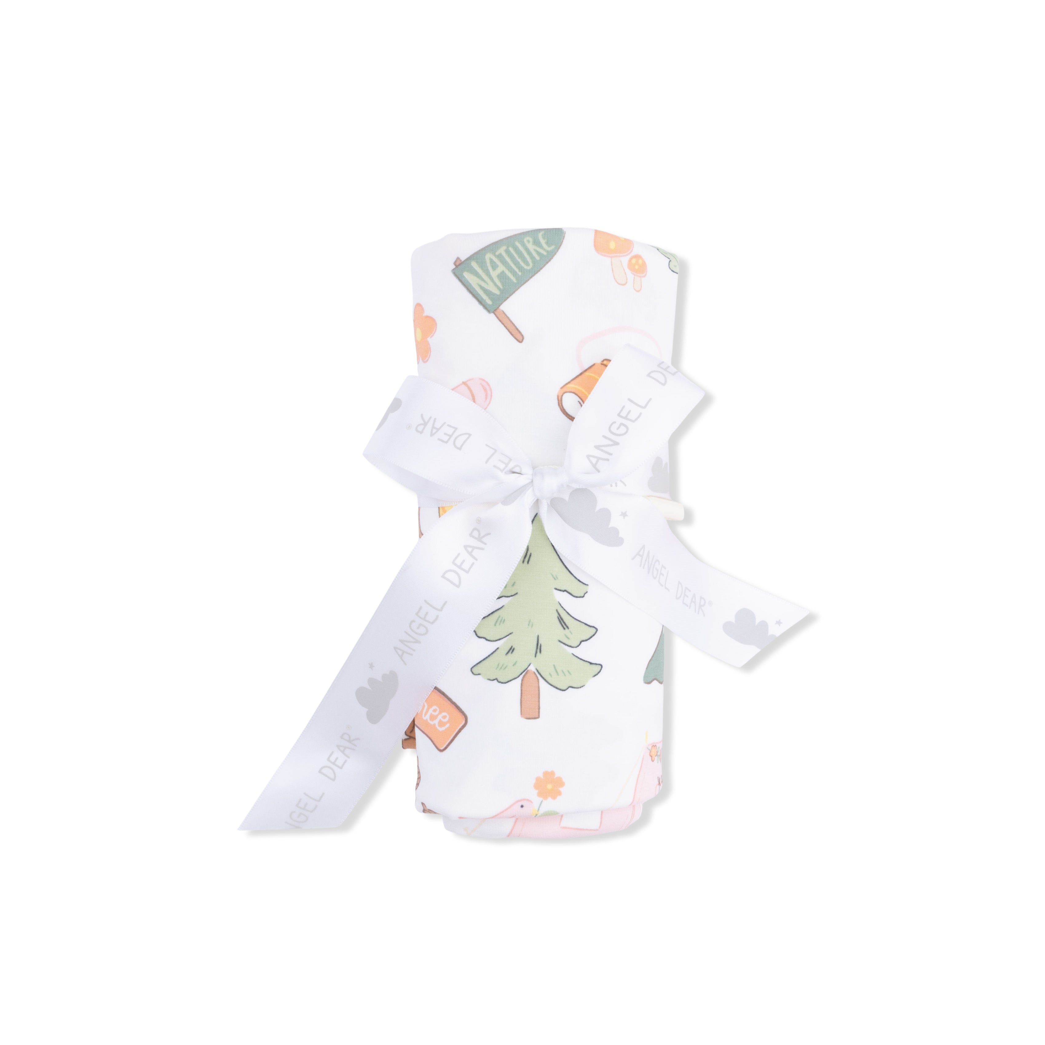 Camping Pink - Swaddle Blanket-Angel Dear