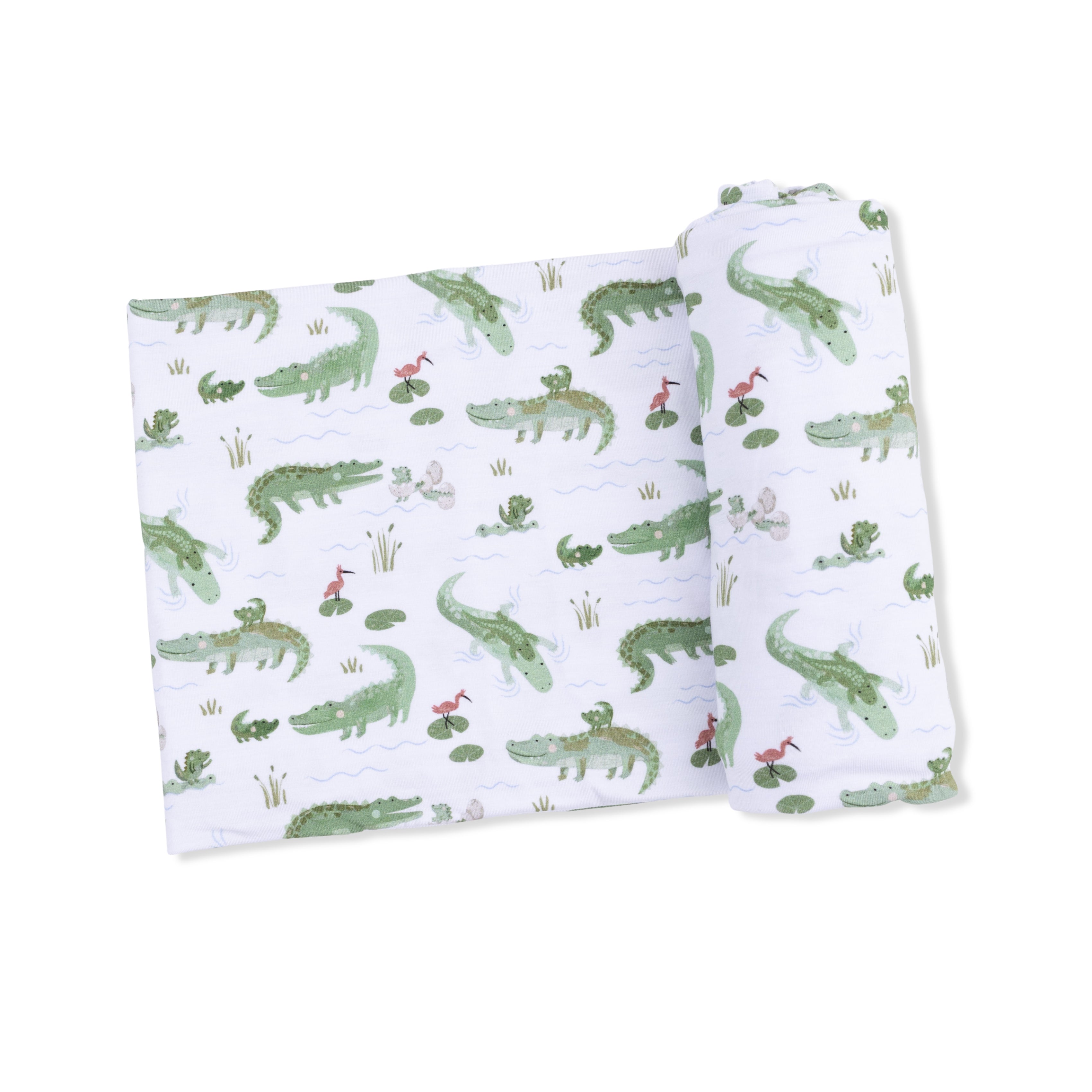 Crayon Alligators - Swaddle Blanket-Angel Dear