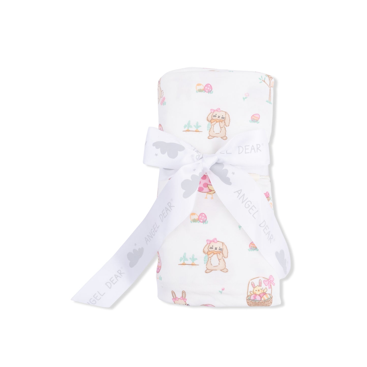 Easter Egg Hunt Pink - Swaddle Blanket-Angel Dear