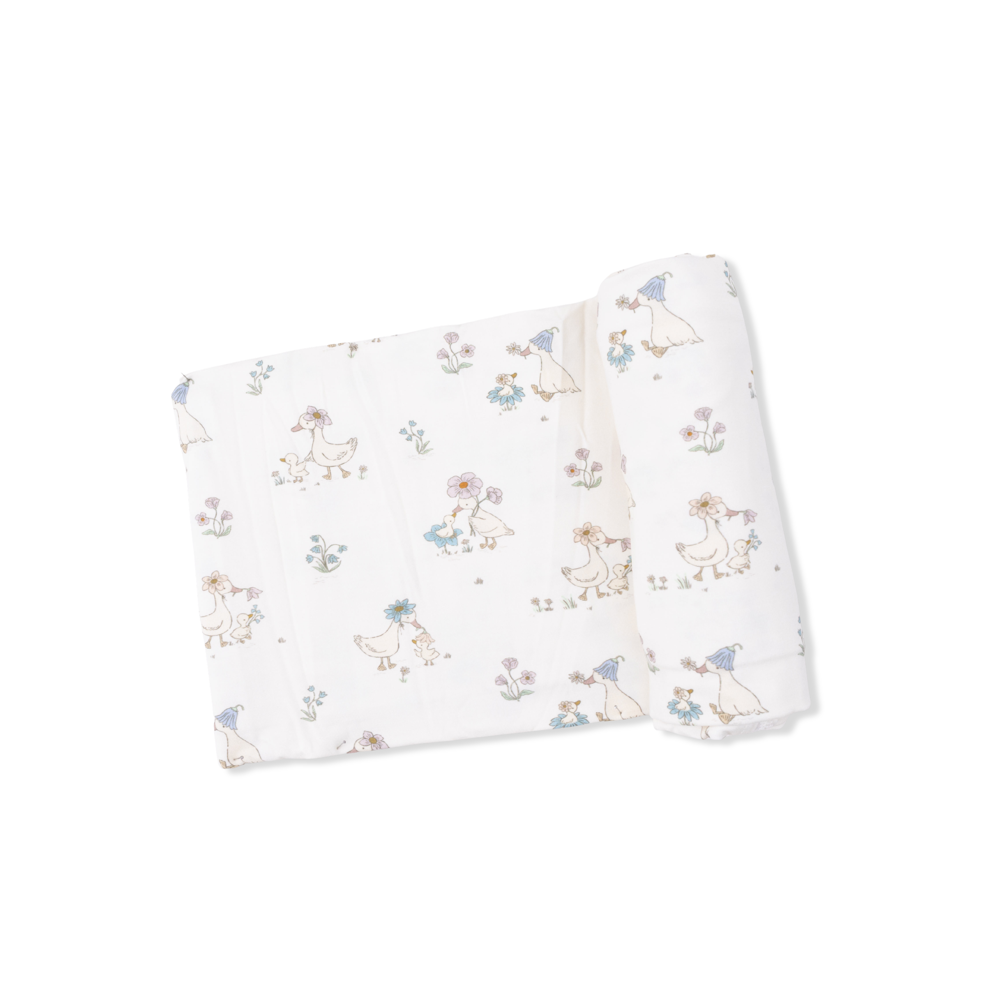 Flower Ducklings - Swaddle Blanket-Angel Dear