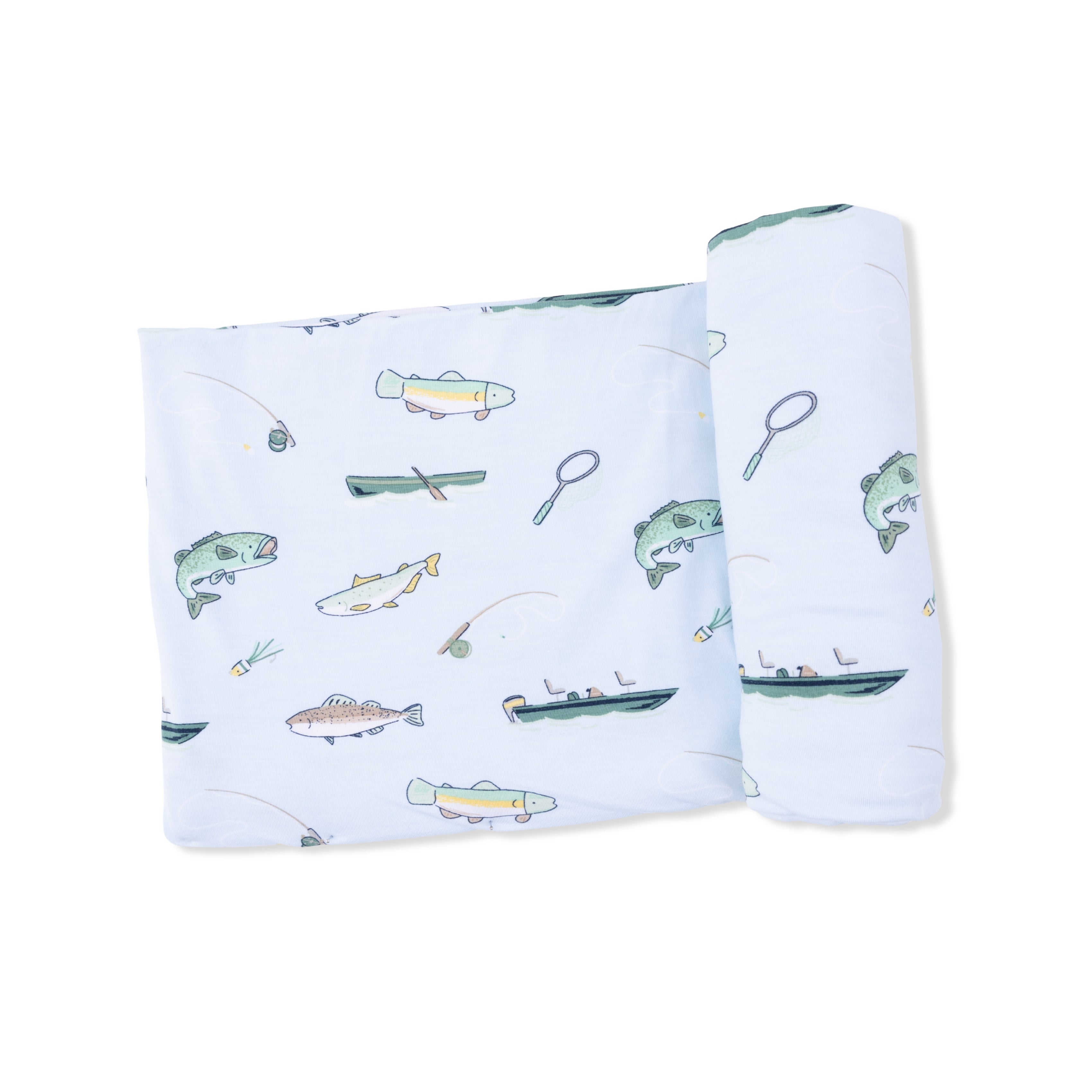 Fishing - Swaddle Blanket-Angel Dear