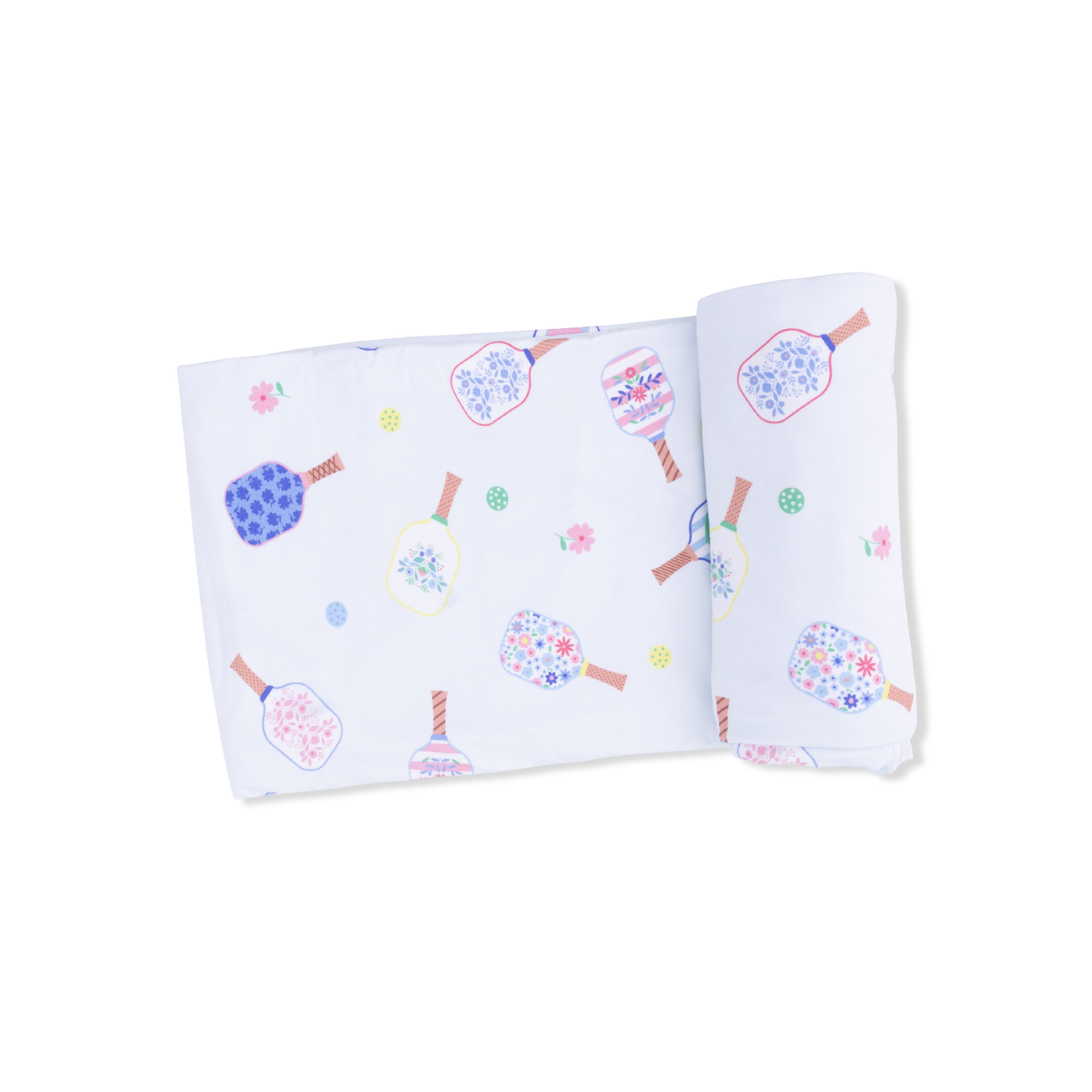 Floral Pickleball - Swaddle Blanket-Angel Dear