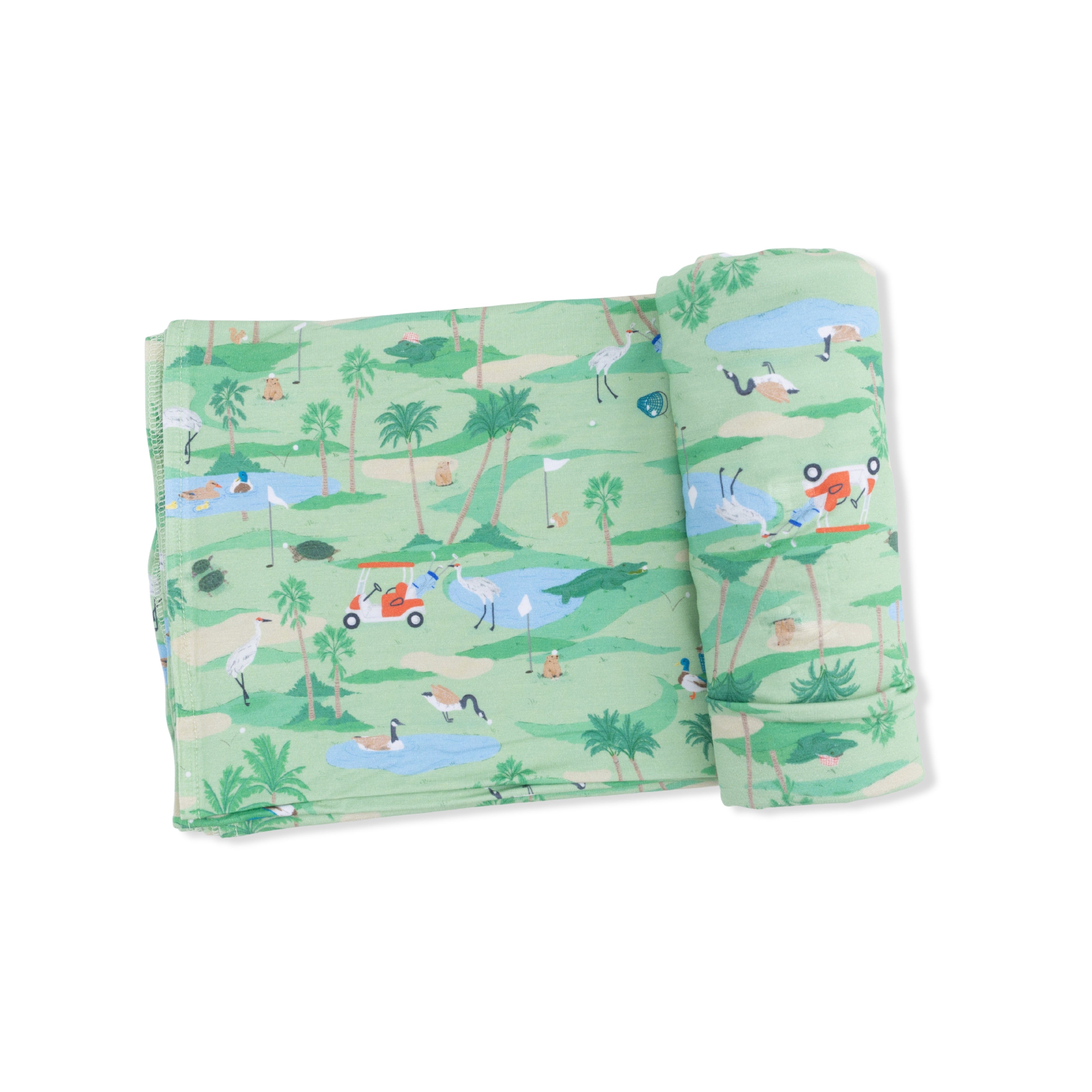 Golf Oasis Animals - Swaddle Blanket-Angel Dear