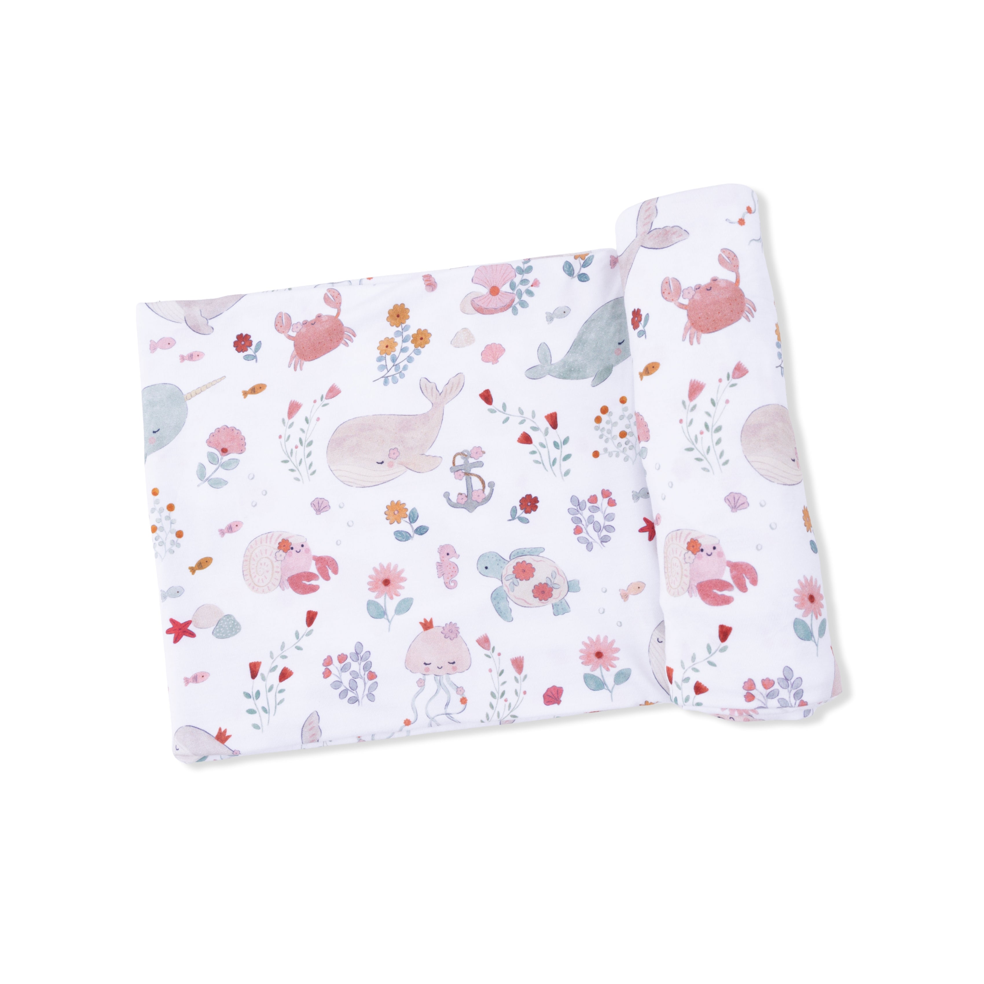 Garden Sea Creatures - Swaddle Blanket-Angel Dear