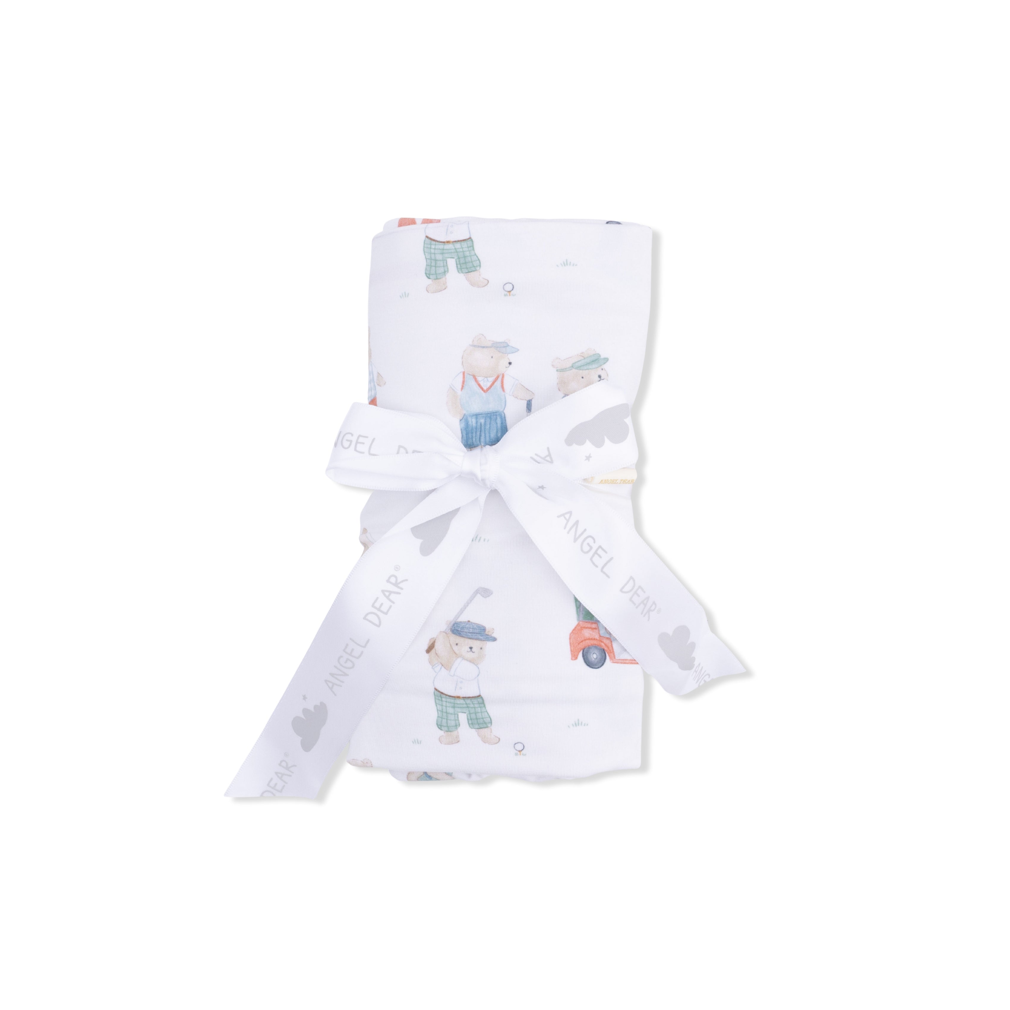 Golfing Teddy Bears - Swaddle Blanket-Angel Dear