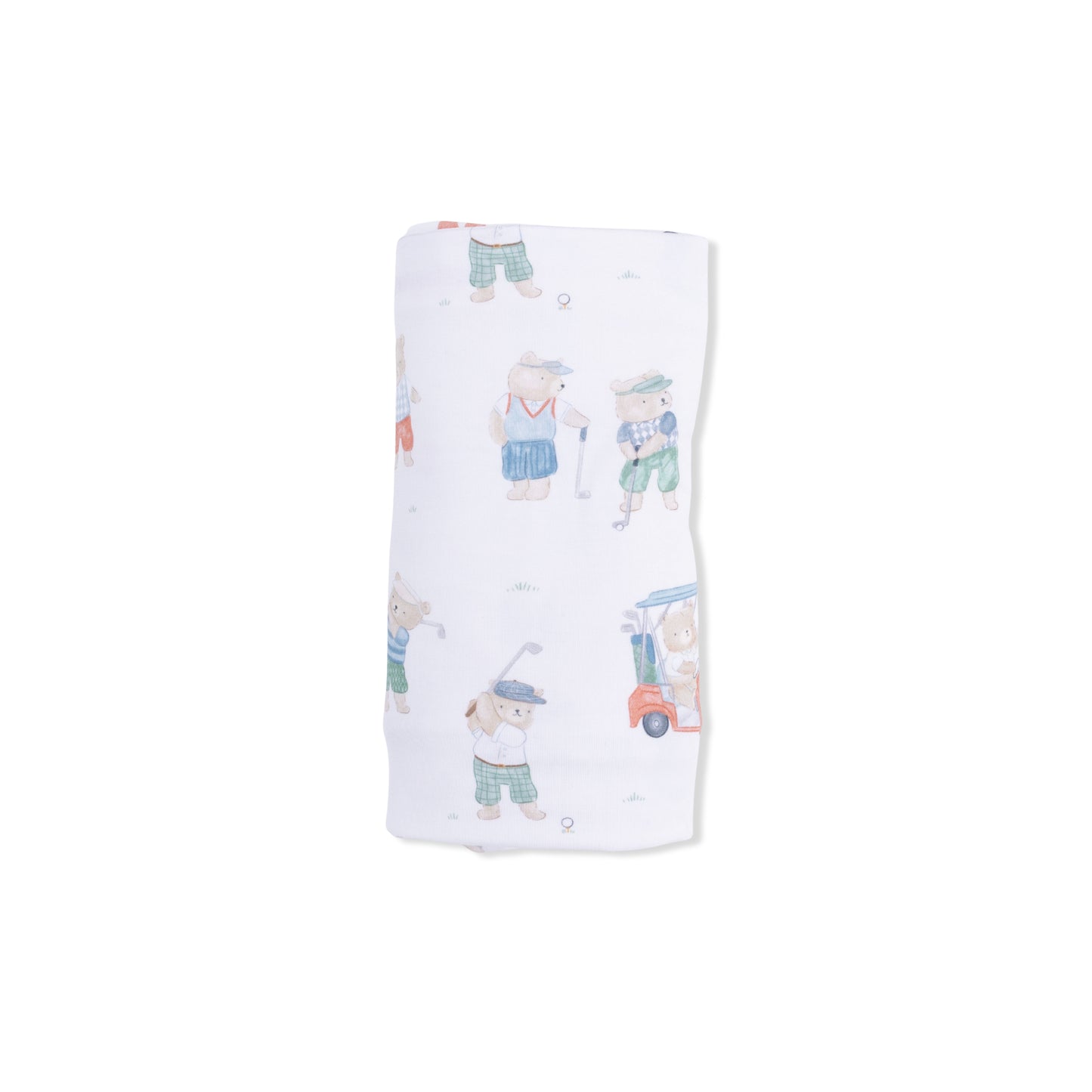 Golfing Teddy Bears - Swaddle Blanket-Angel Dear
