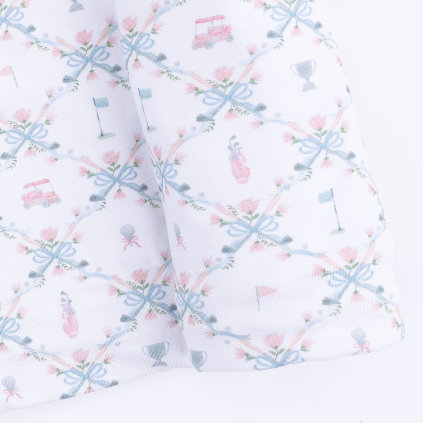 Golf Trellis Pink - Swaddle Blanket