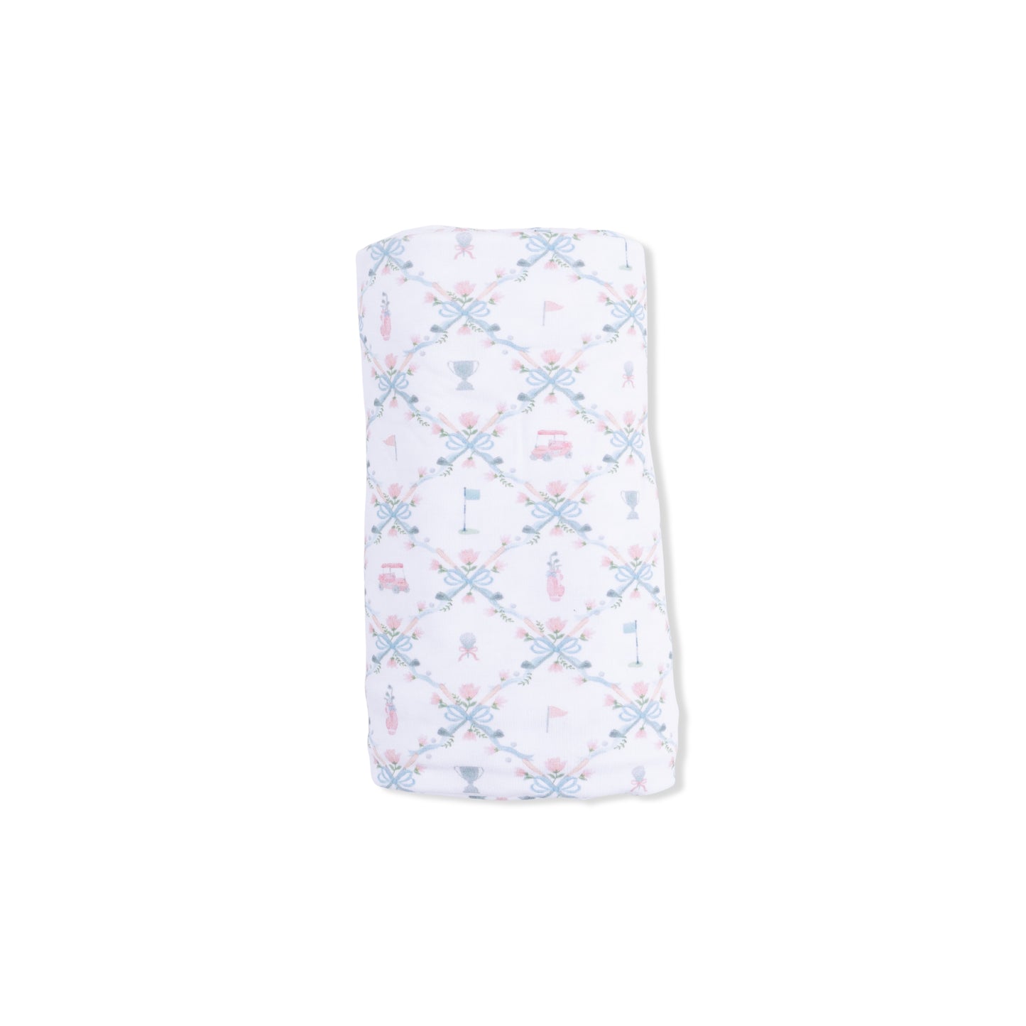 Golf Trellis Pink - Swaddle Blanket-Angel Dear