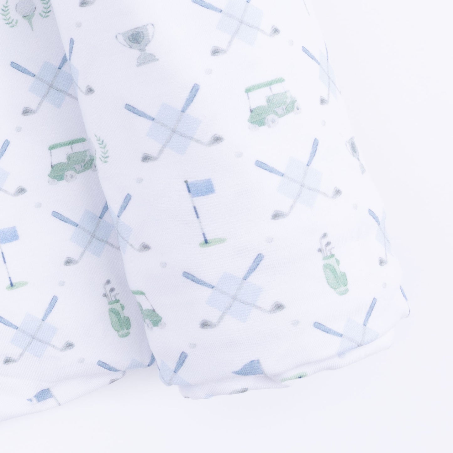 Golf Trellis Blue - Swaddle Blanket