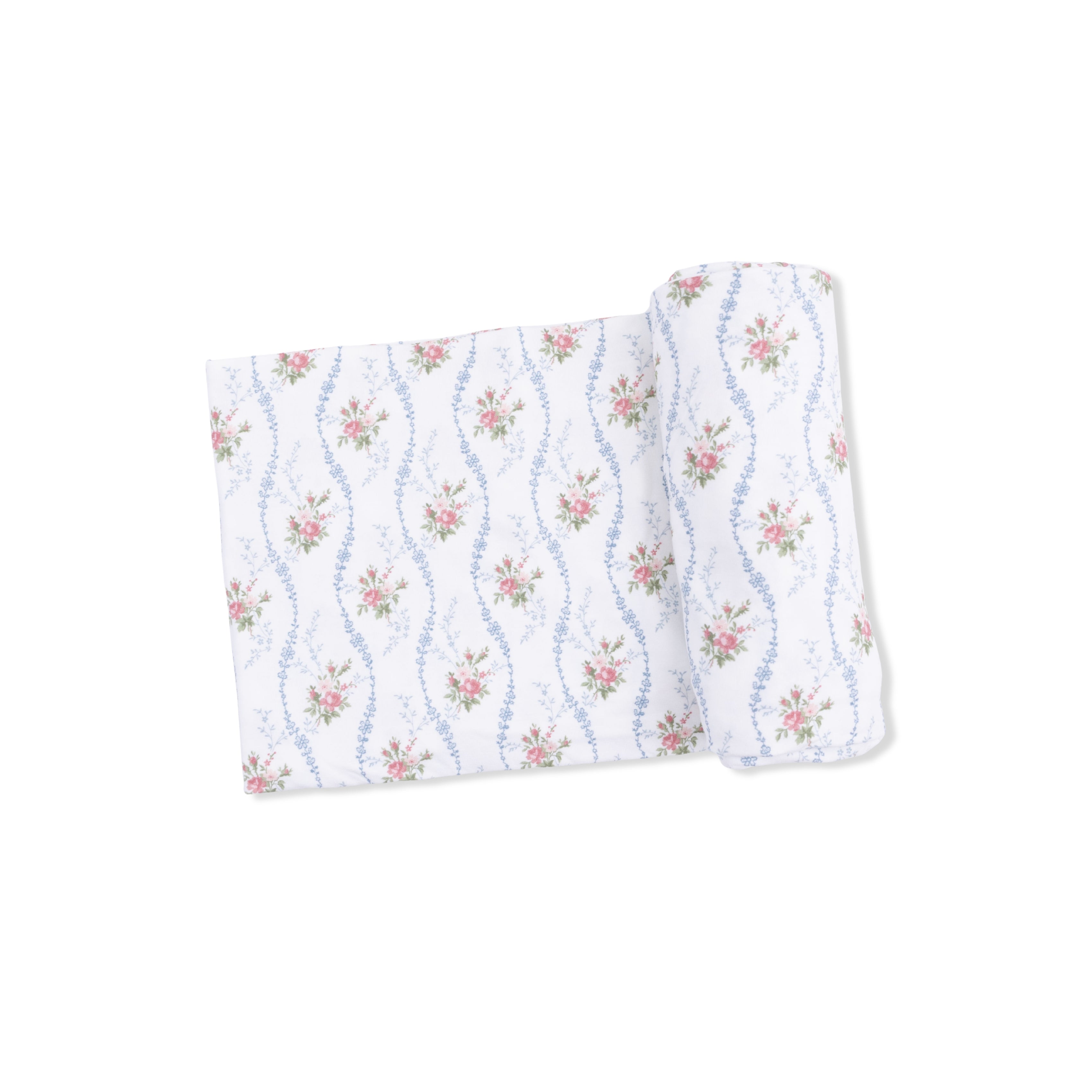 Heirloom Rose Stripe - Swaddle Blanket-Angel Dear