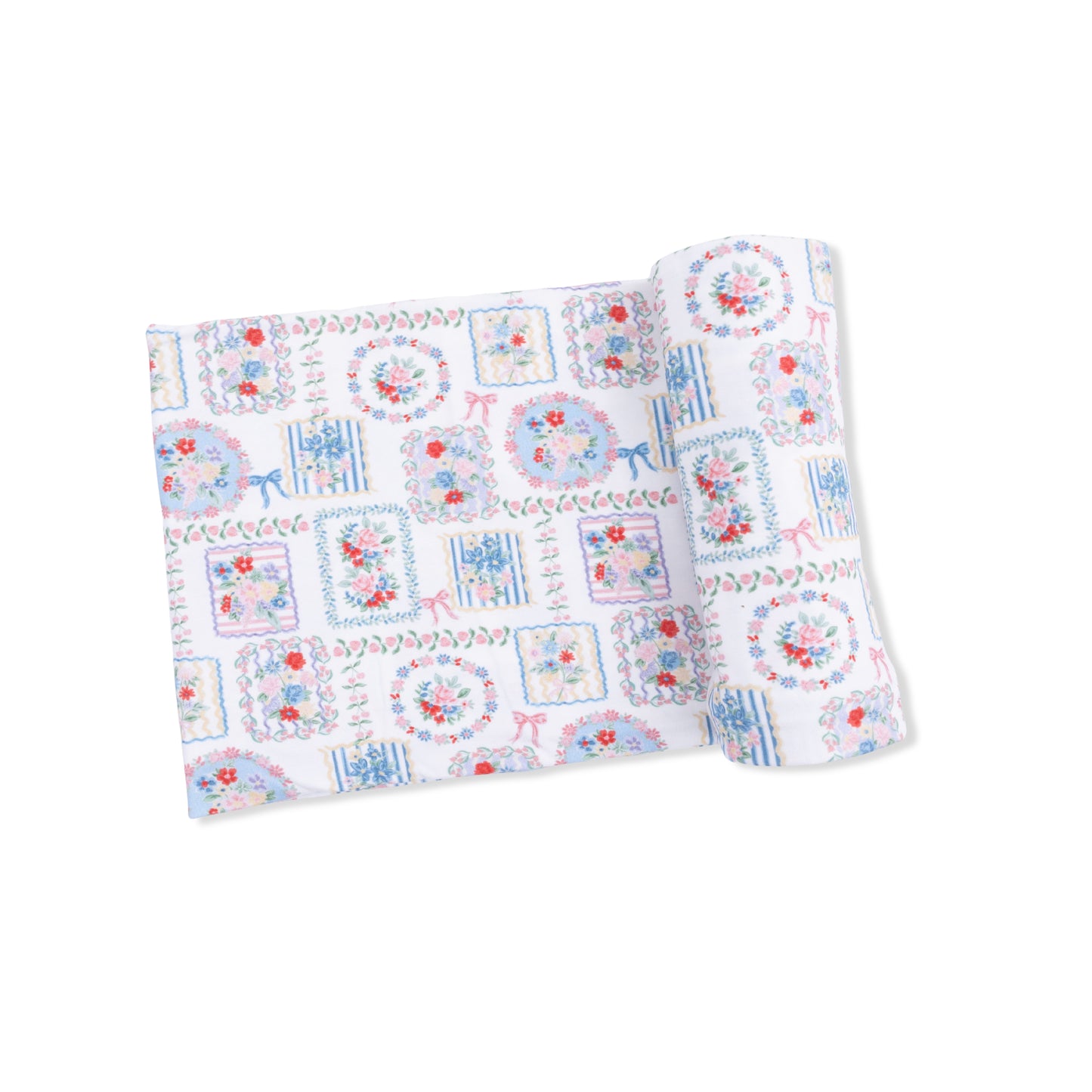 Julep's Floral Patchwork - Swaddle Blanket-Angel Dear