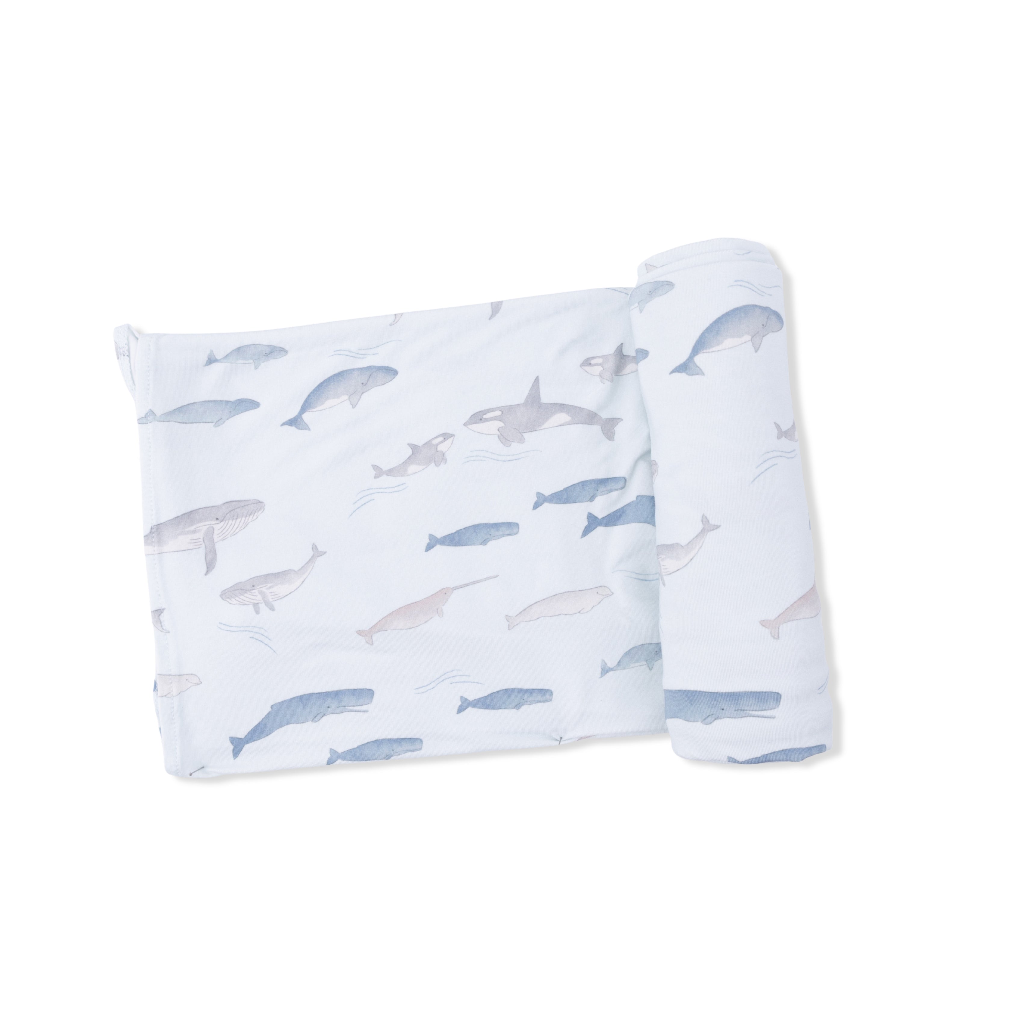 Little Whales - Swaddle Blanket-Angel Dear