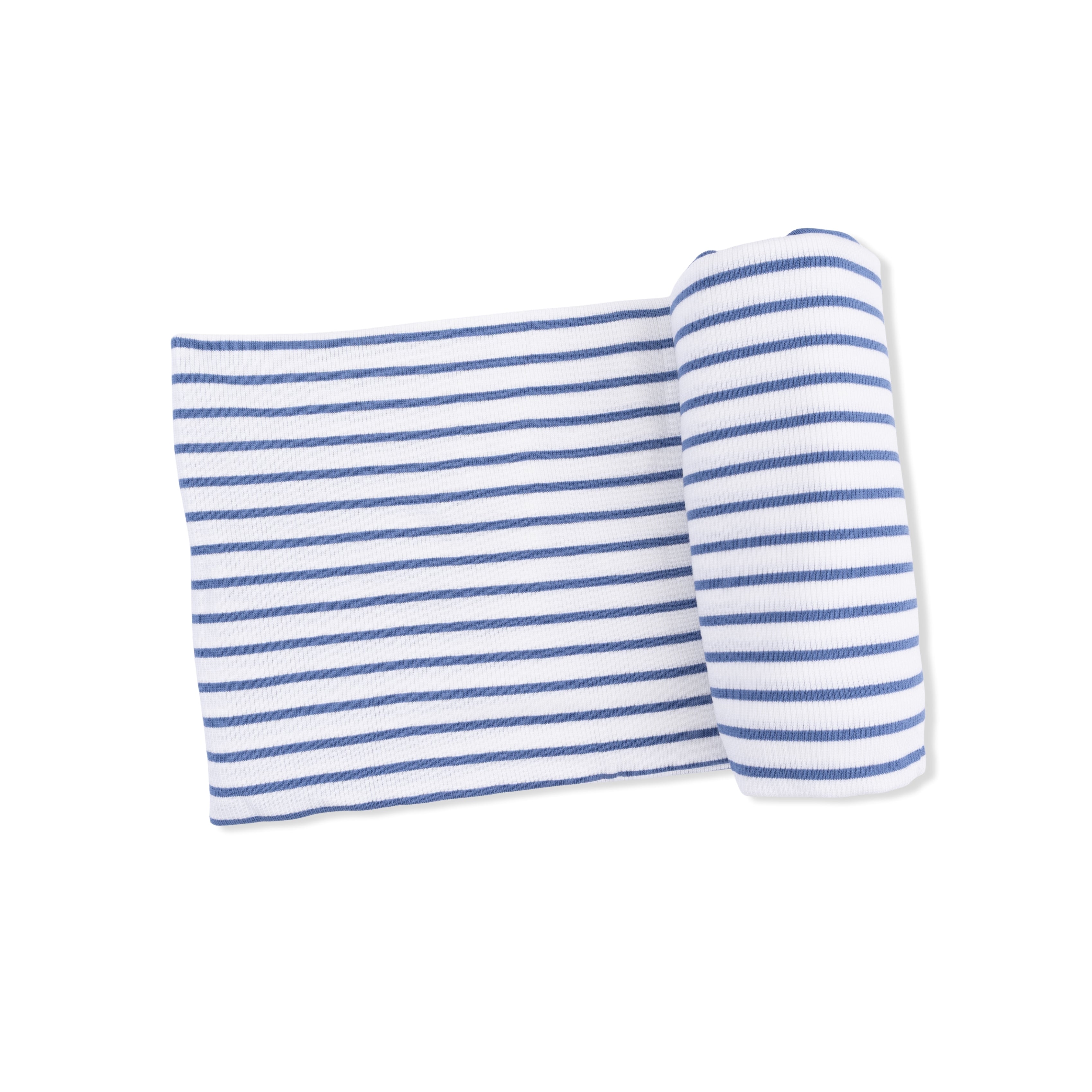 Navy Stripe - Swaddle Blanket-Angel Dear