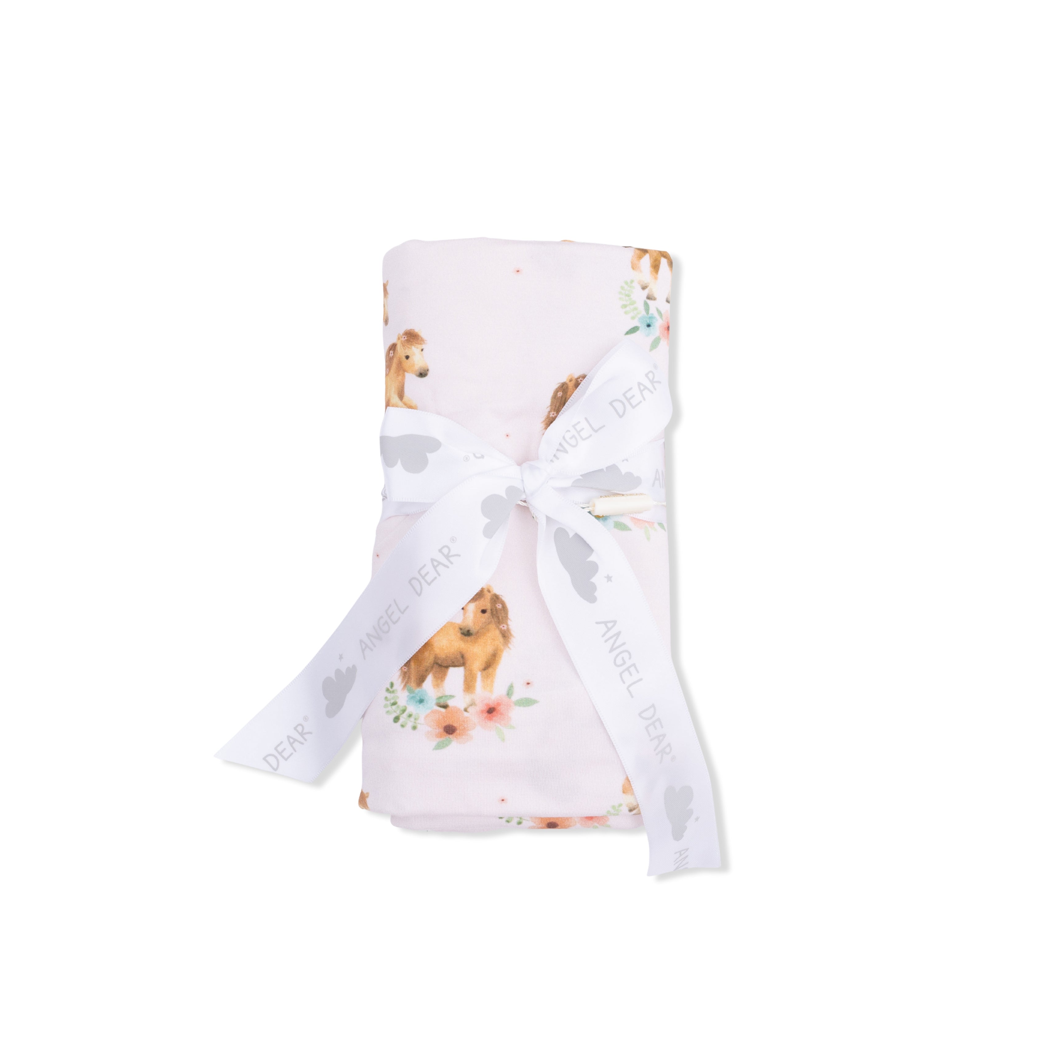 Pink Ponies - Swaddle Blanket-Angel Dear