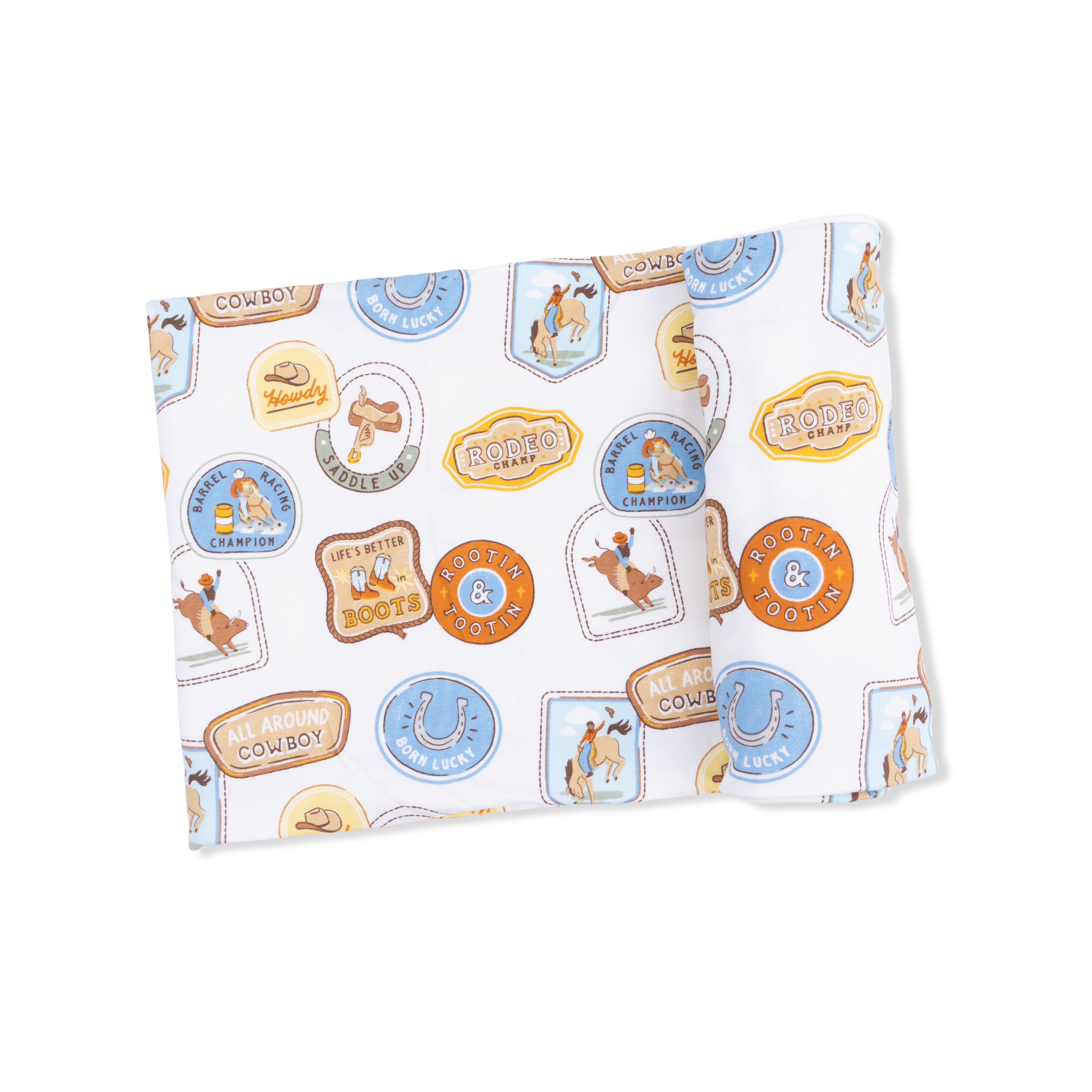Rodeo Patches Uni - Swaddle Blanket-Angel Dear