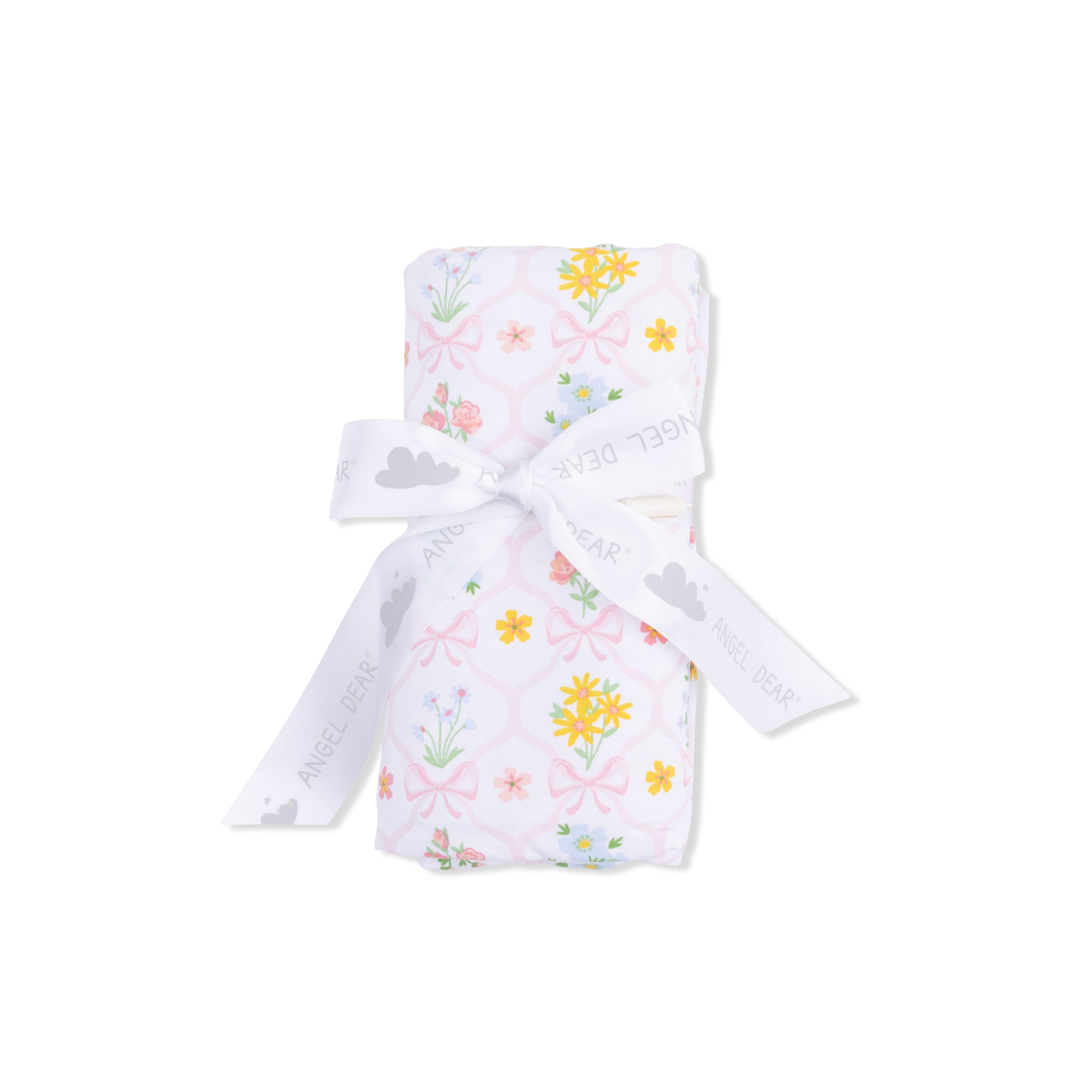 Spring Blooms Bow Trellis - Swaddle Blanket-Angel Dear