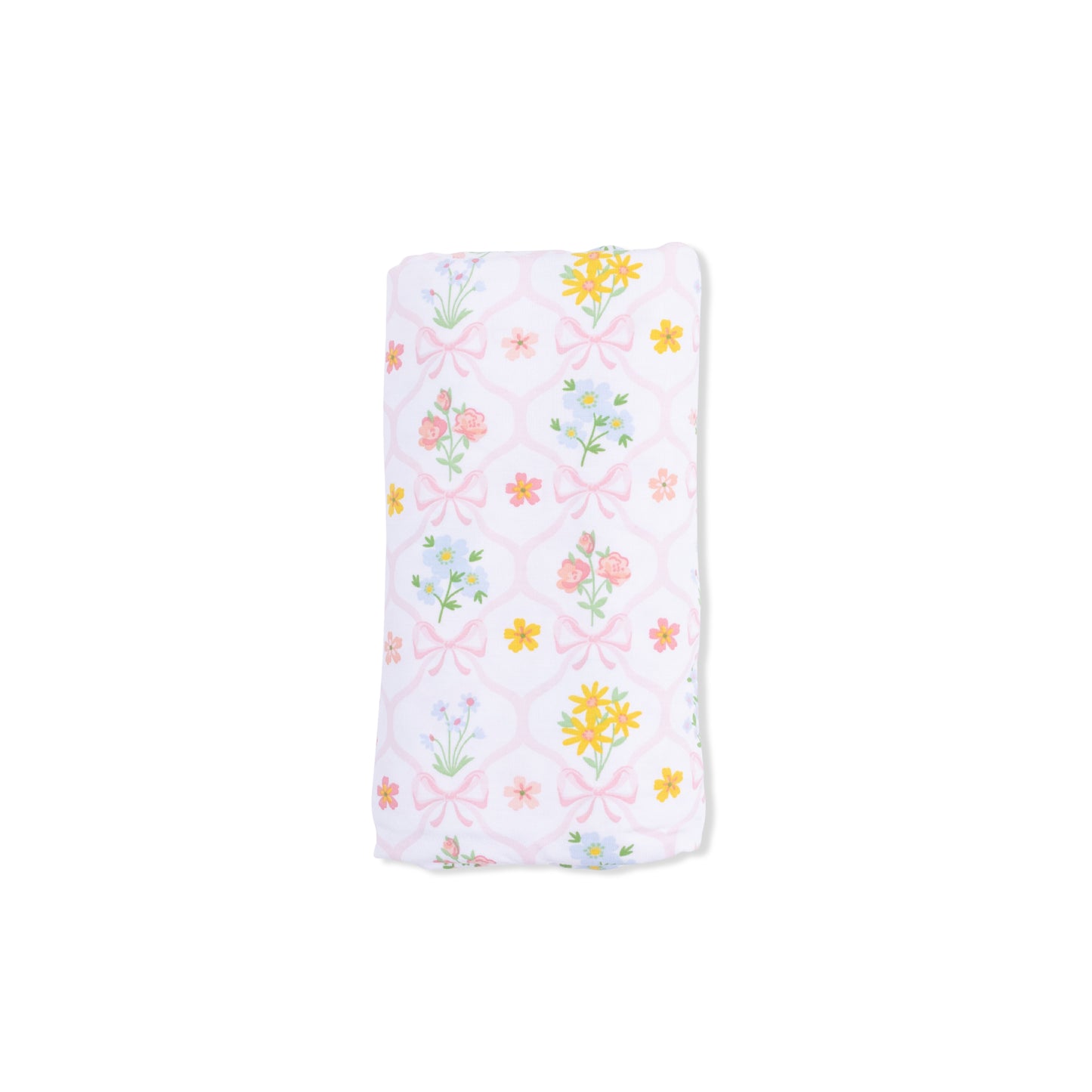 Spring Blooms Bow Trellis - Swaddle Blanket-Angel Dear
