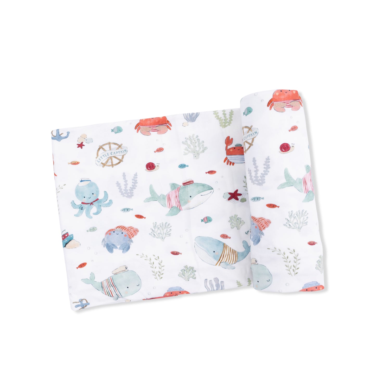 Sailor Sea Creatures - Swaddle Blanket-Angel Dear