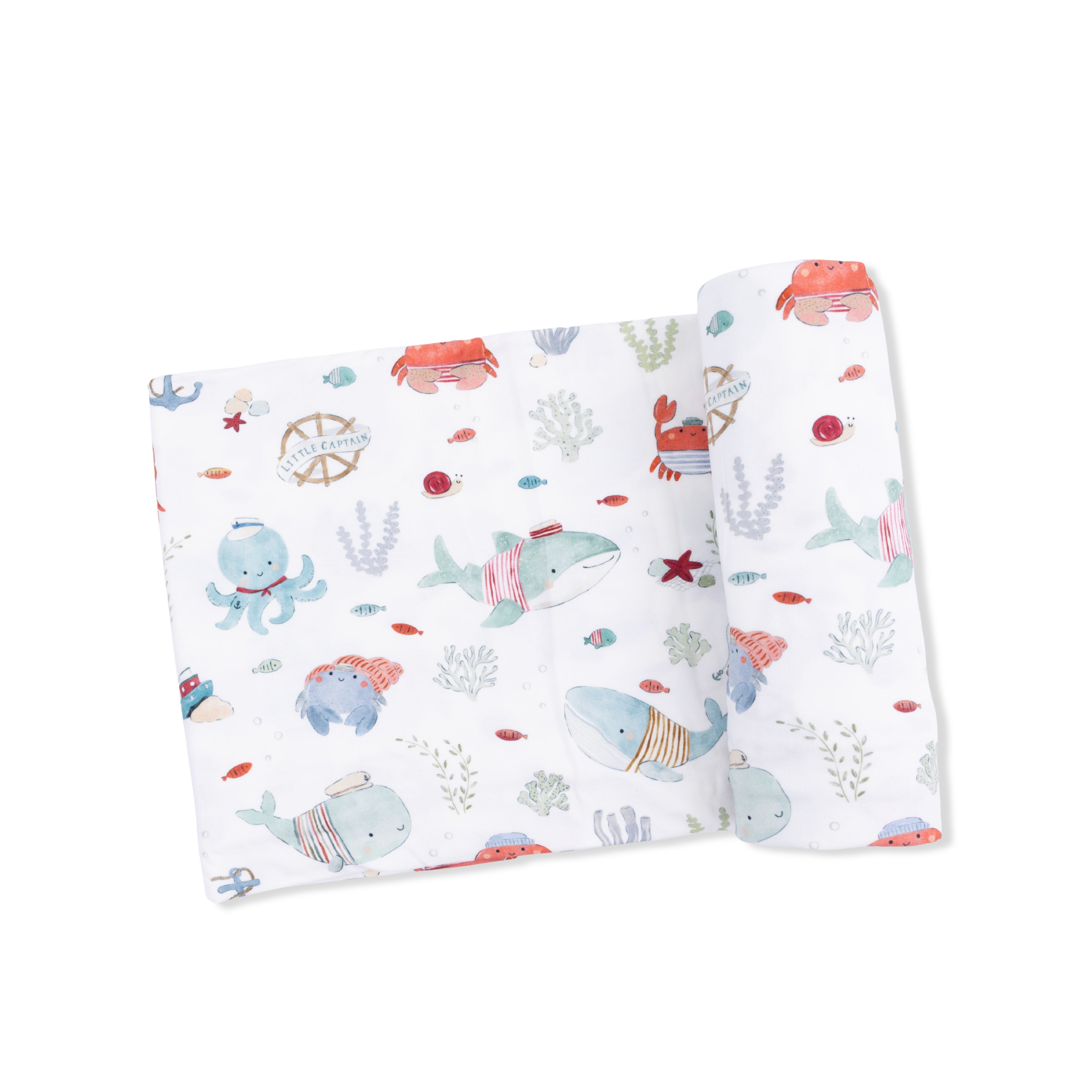 Sailor Sea Creatures - Swaddle Blanket-Angel Dear
