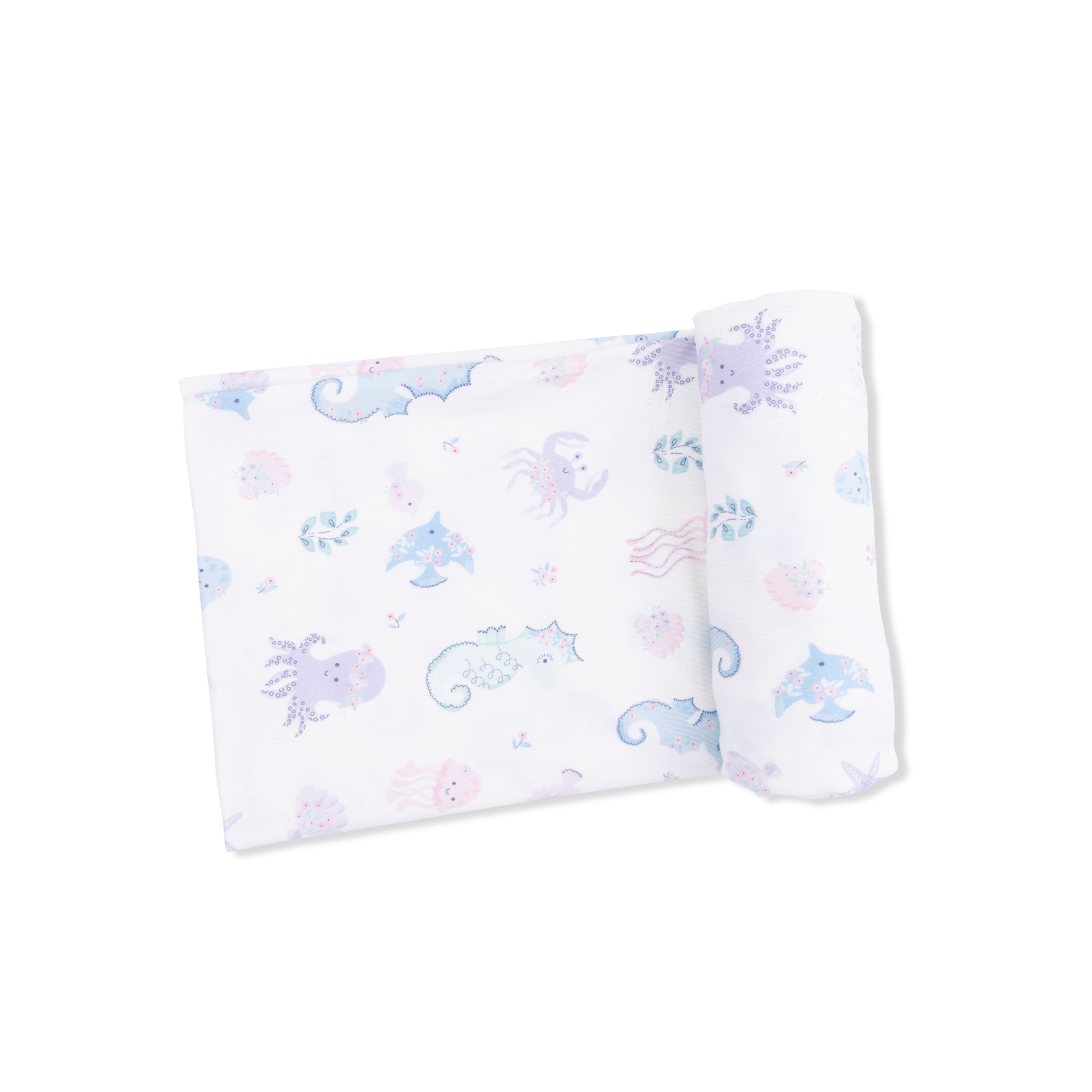 Floral Sea Creatures - Swaddle Blanket-Angel Dear