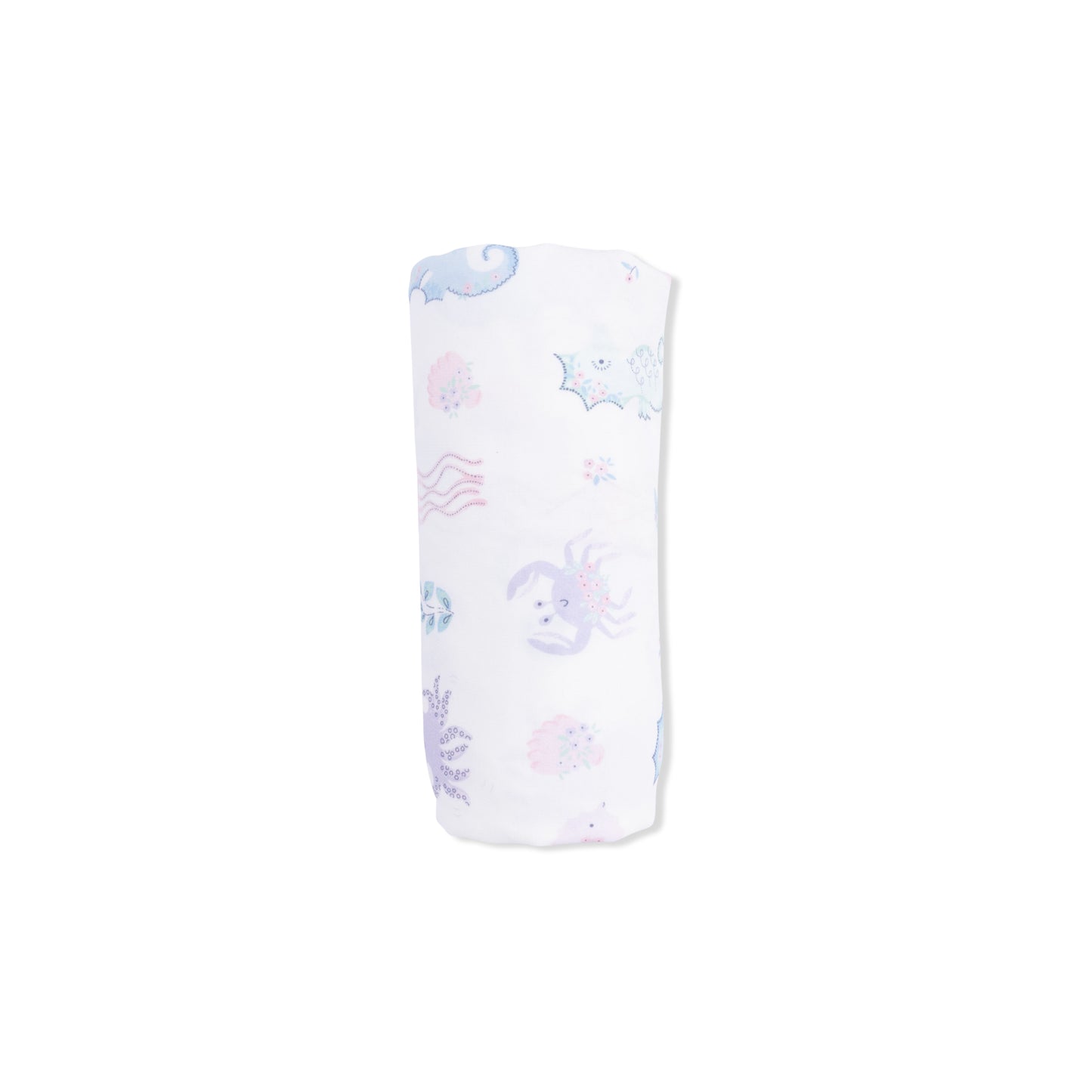 Floral Sea Creatures - Swaddle Blanket-Angel Dear