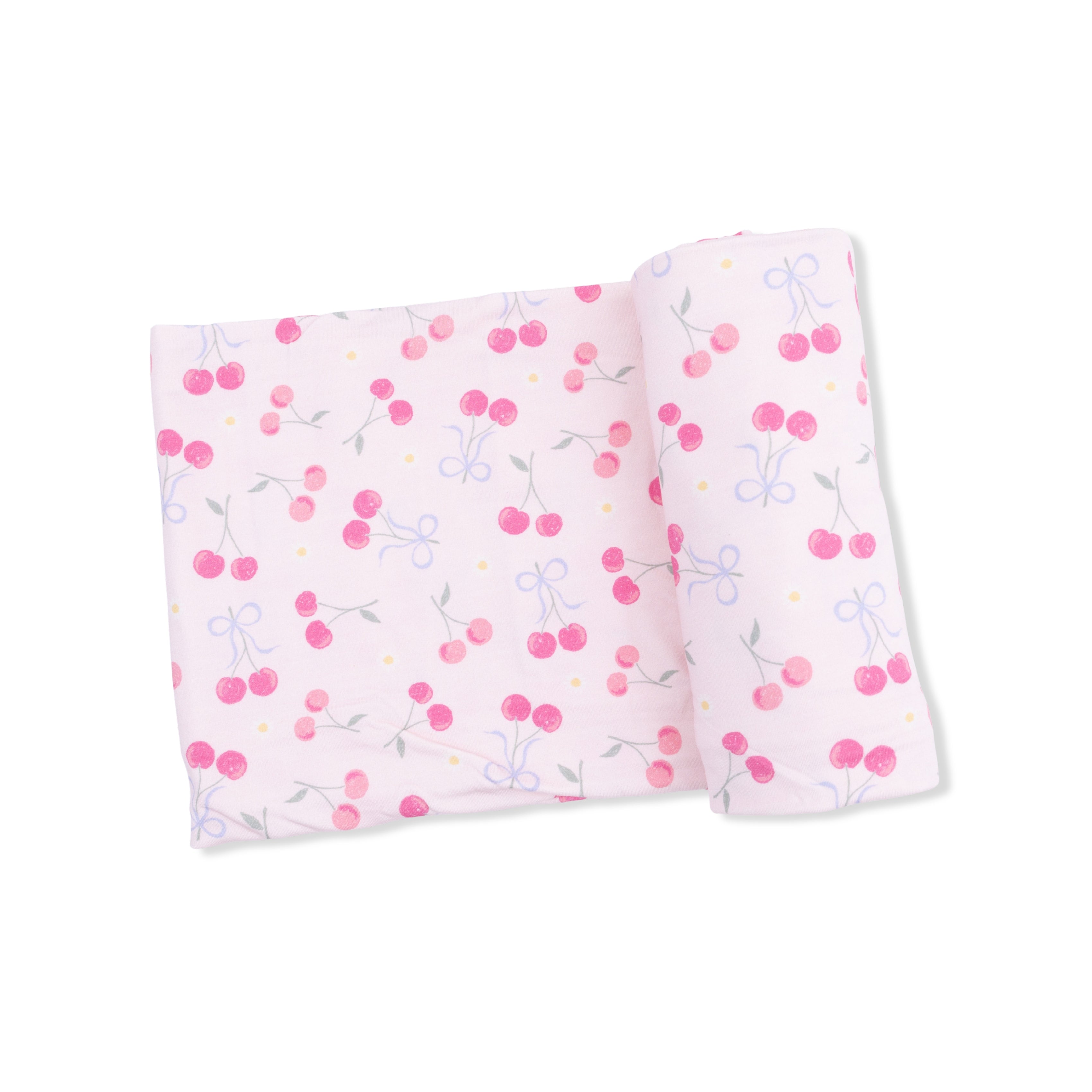 Sweet Bow Cherries - Swaddle Blanket-Angel Dear