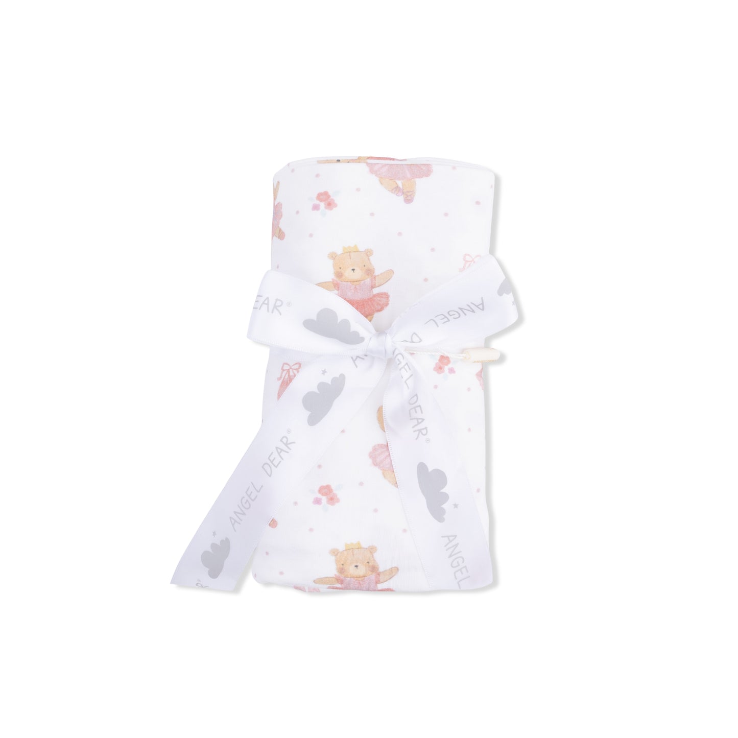 Teddy Bear Ballerina - Swaddle Blanket-Angel Dear