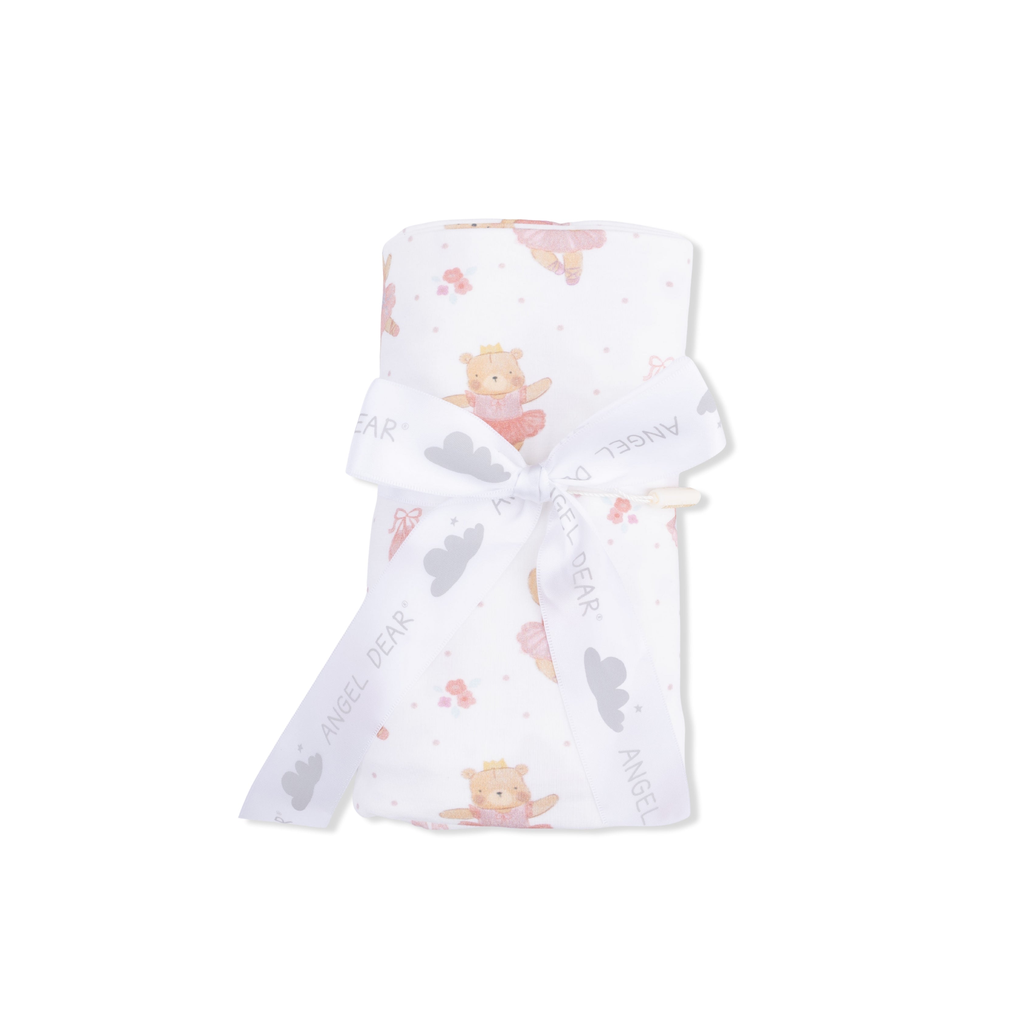 Teddy Bear Ballerina - Swaddle Blanket-Angel Dear