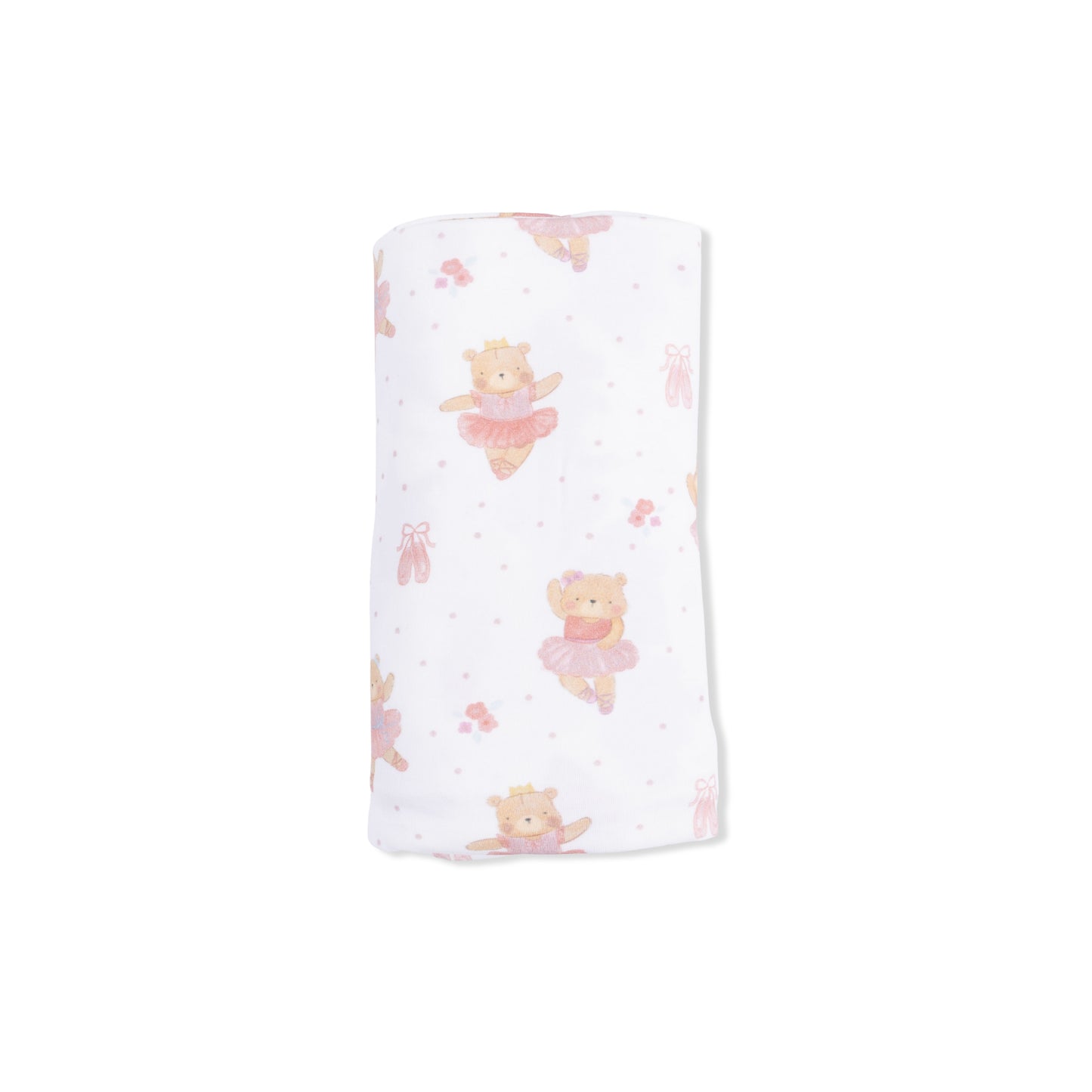 Teddy Bear Ballerina - Swaddle Blanket-Angel Dear
