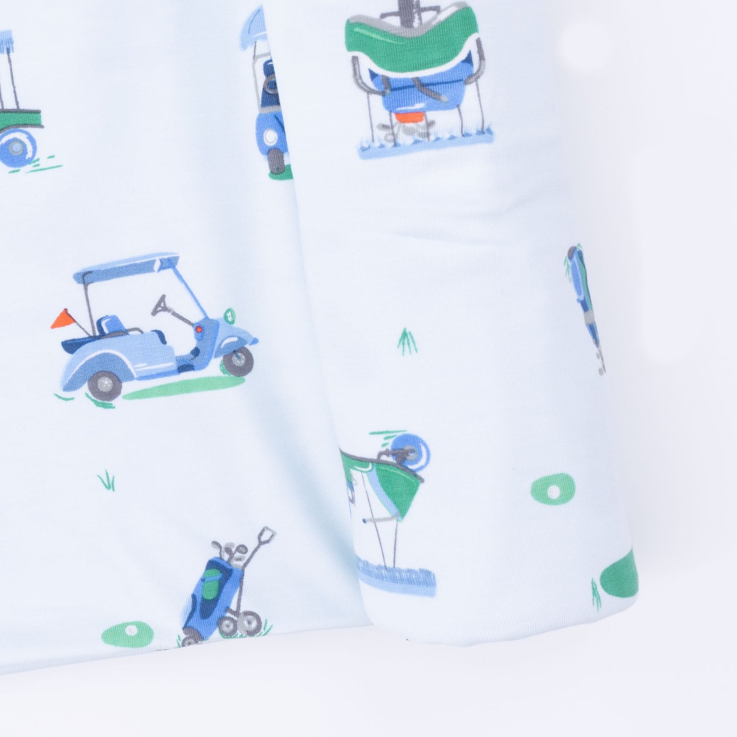 Vintage Golf Carts Blue - Swaddle Blanket