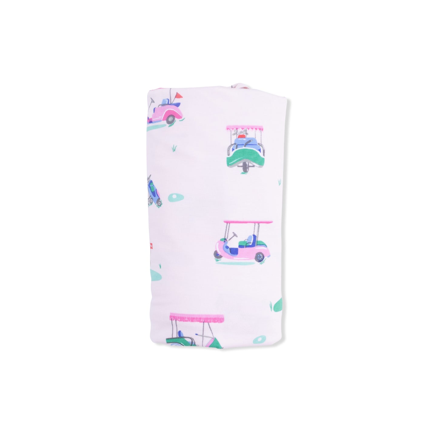 Vintage Golf Carts Pink - Swaddle Blanket-Angel Dear