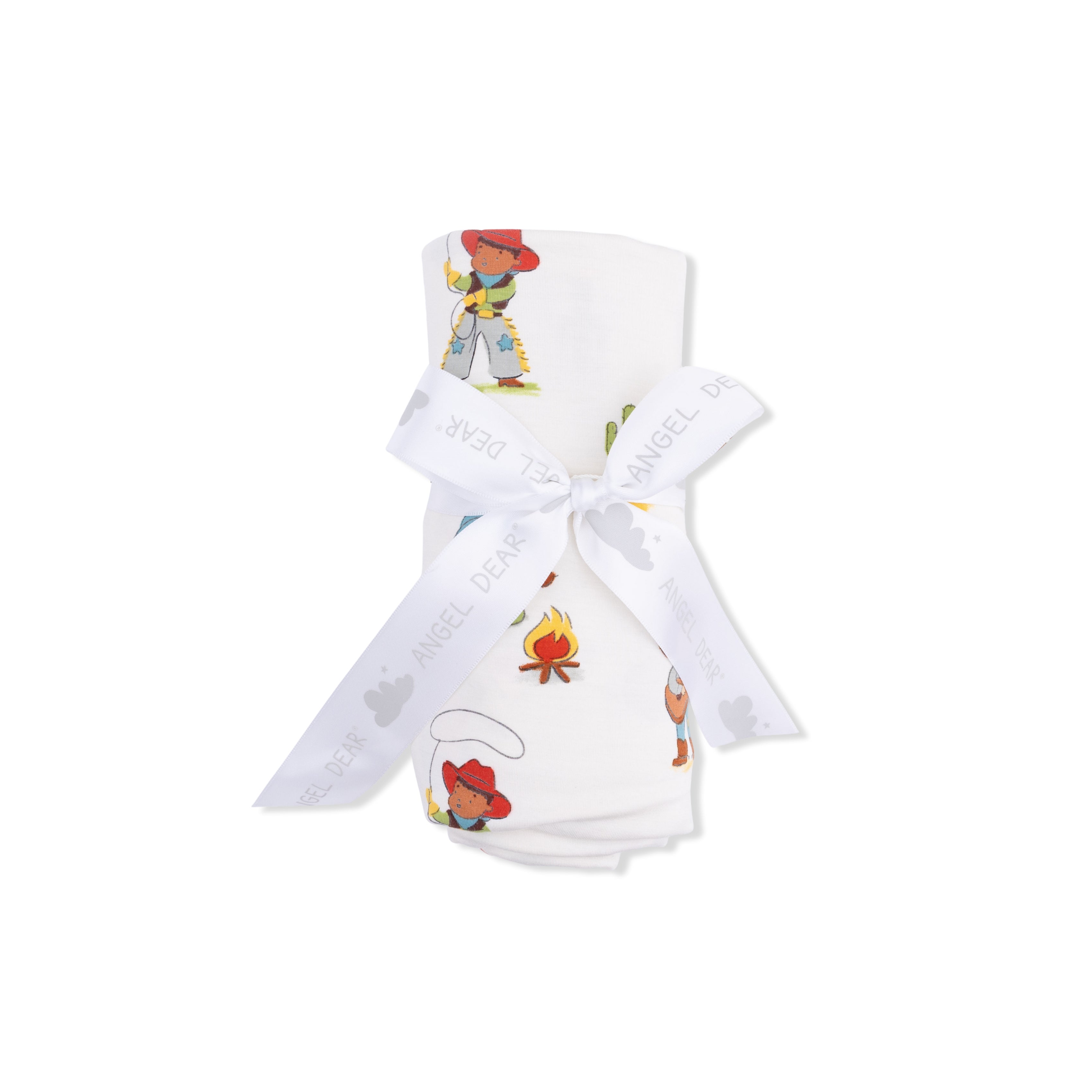 Vintage Cowboys - Swaddle Blanket-Angel Dear