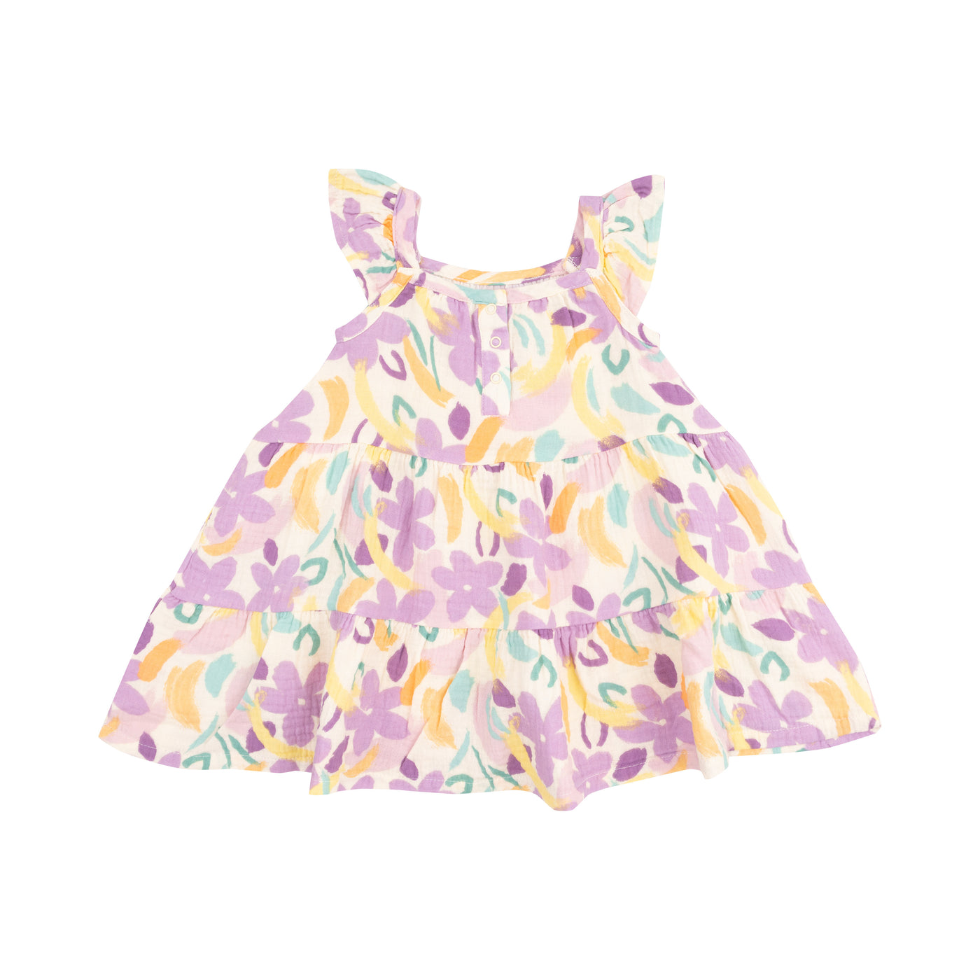 Twirly Sundress & Diaper Cover - Painty Daisy