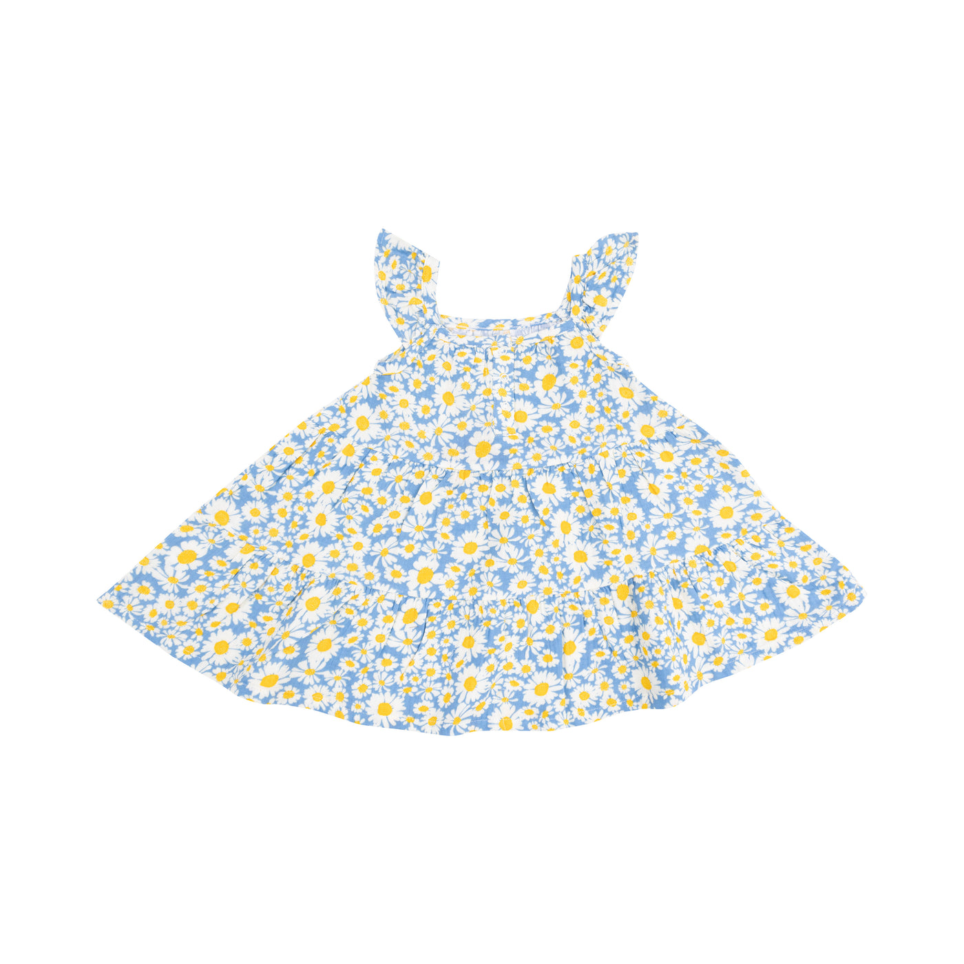 Twirly Sundress & Diaper Cover - Shasta Daisy