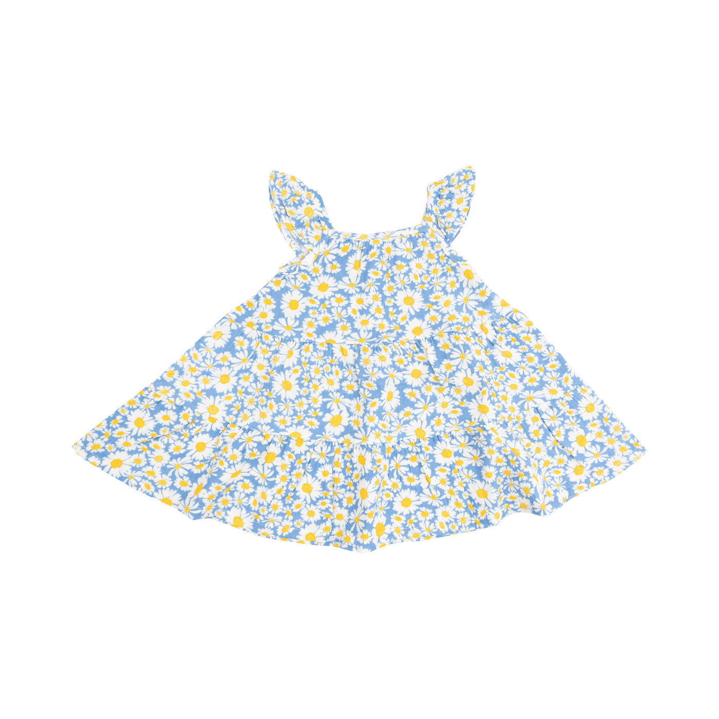 Twirly Sundress & Diaper Cover - Shasta Daisy