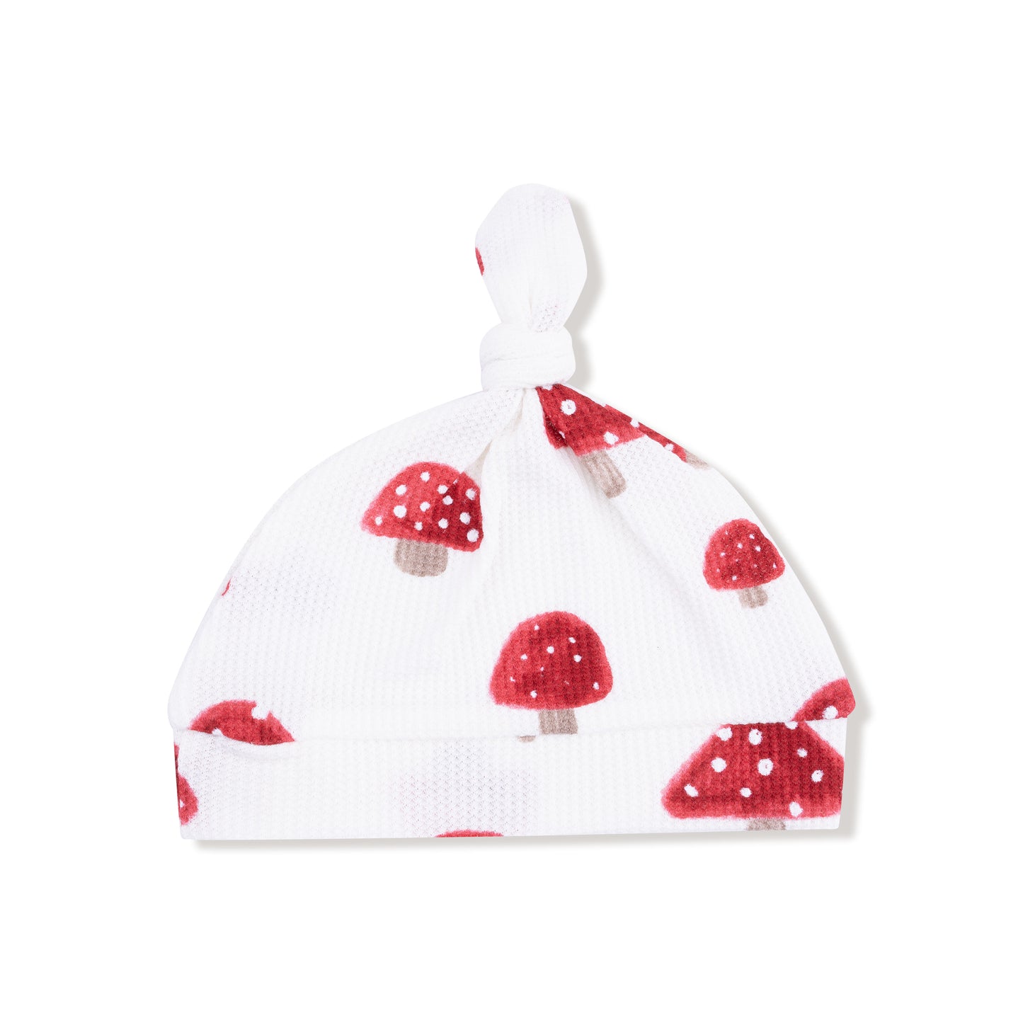 Knotted Hat in our  Painterly Mushrooms print from Angel Dear