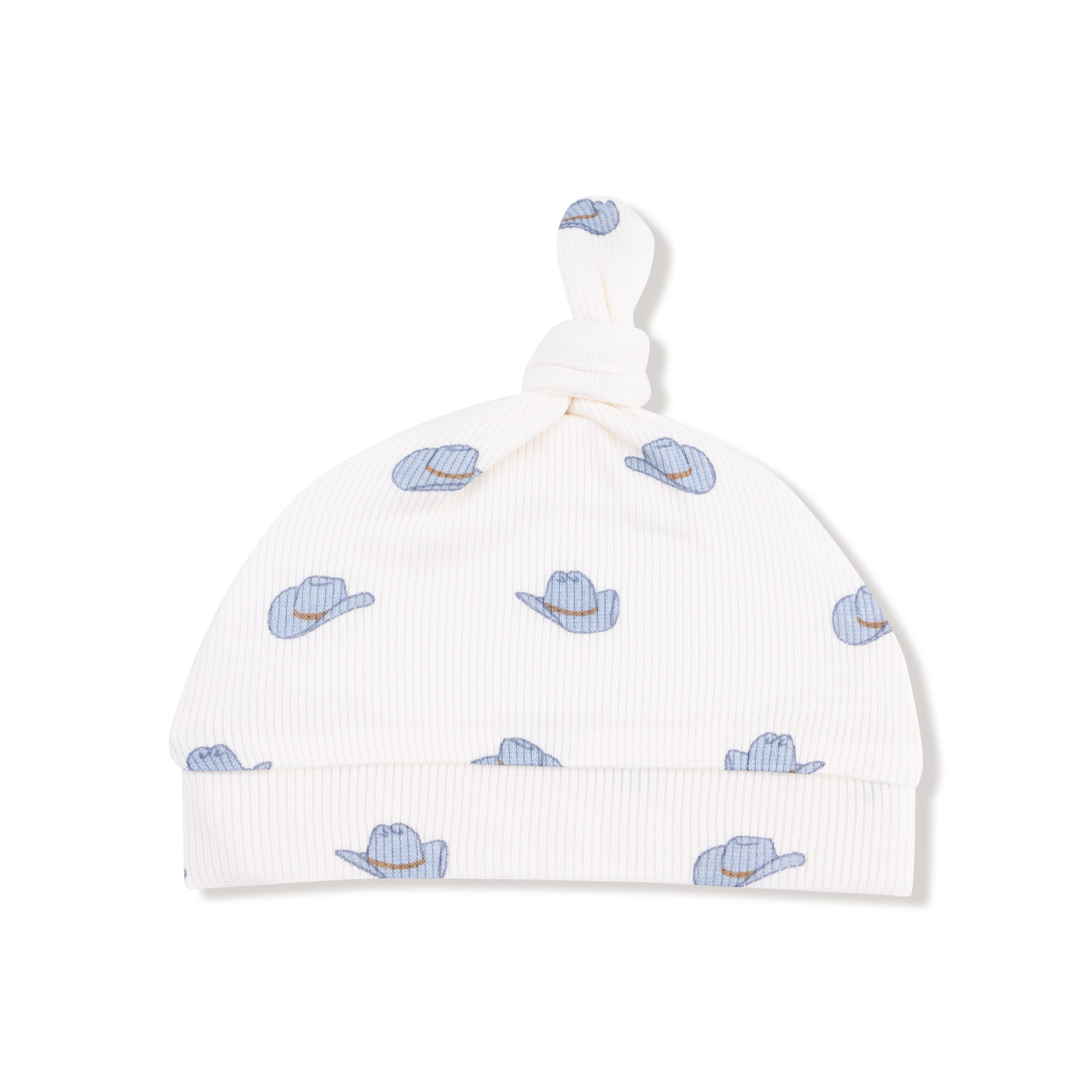 Knotted Hat in our  Petite Cowboy Hats print from Angel Dear