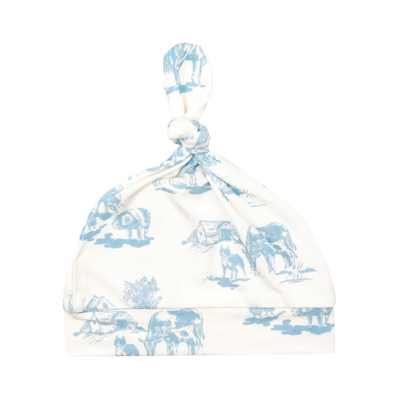 Knotted Hat - Farm Toile-Angel Dear