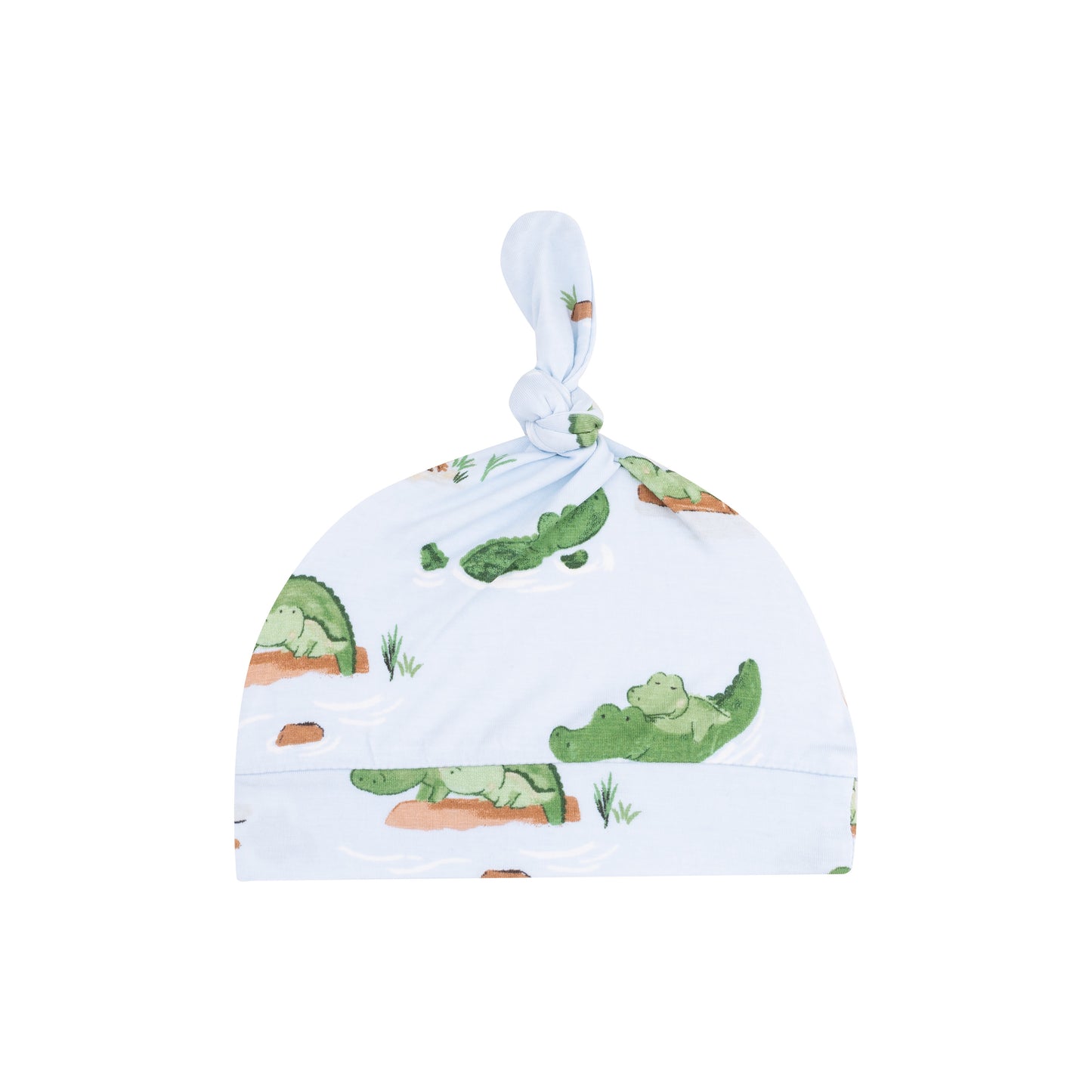 Knotted Hat - Alligator Blue-Angel Dear