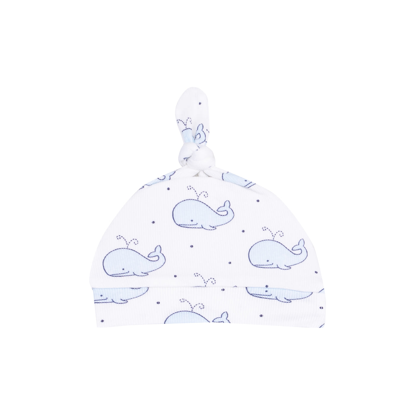 Knotted Hat - Bubbly Whale Blue