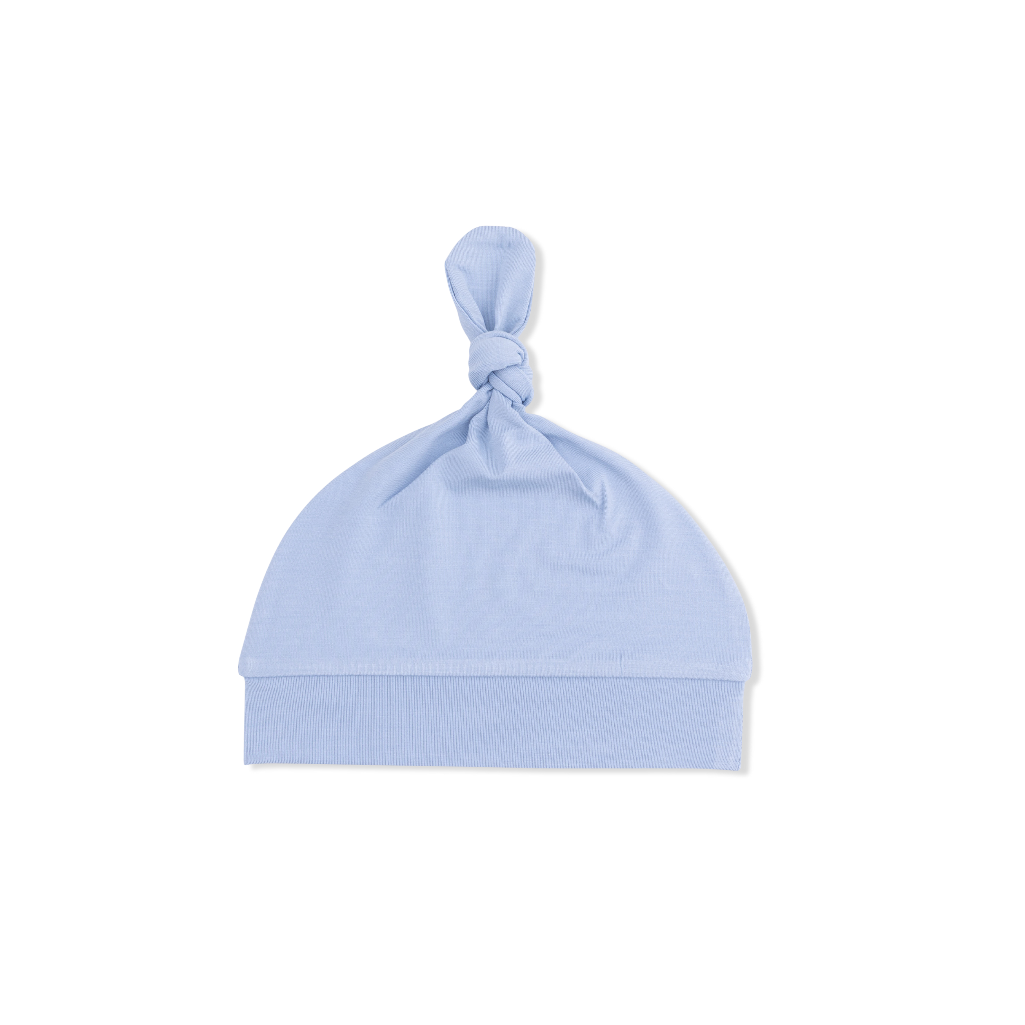 Solid Blue Fog - Knotted Hat-Angel Dear